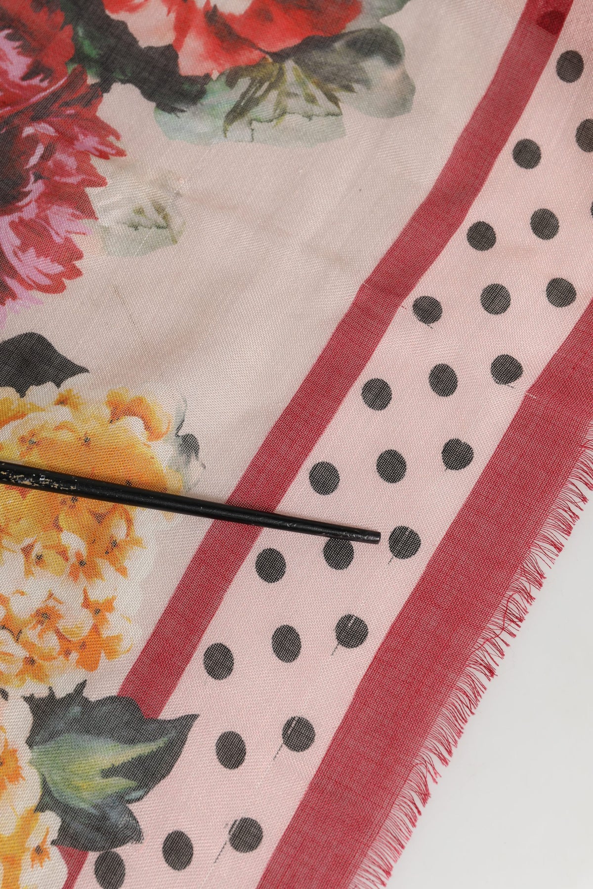 Multicolor Floral Cashmere Stole Scarf