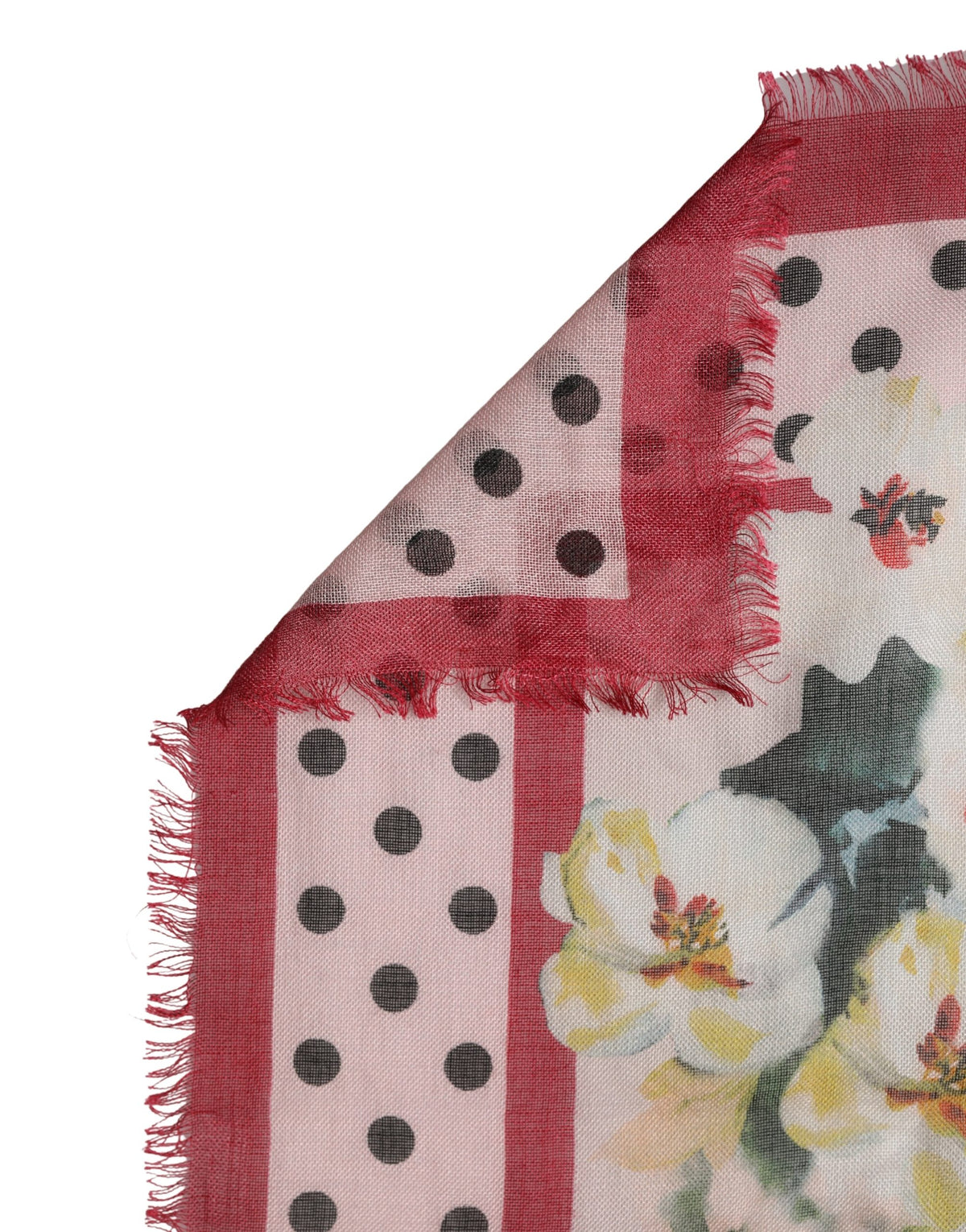 Multicolor Floral Cashmere Stole Scarf