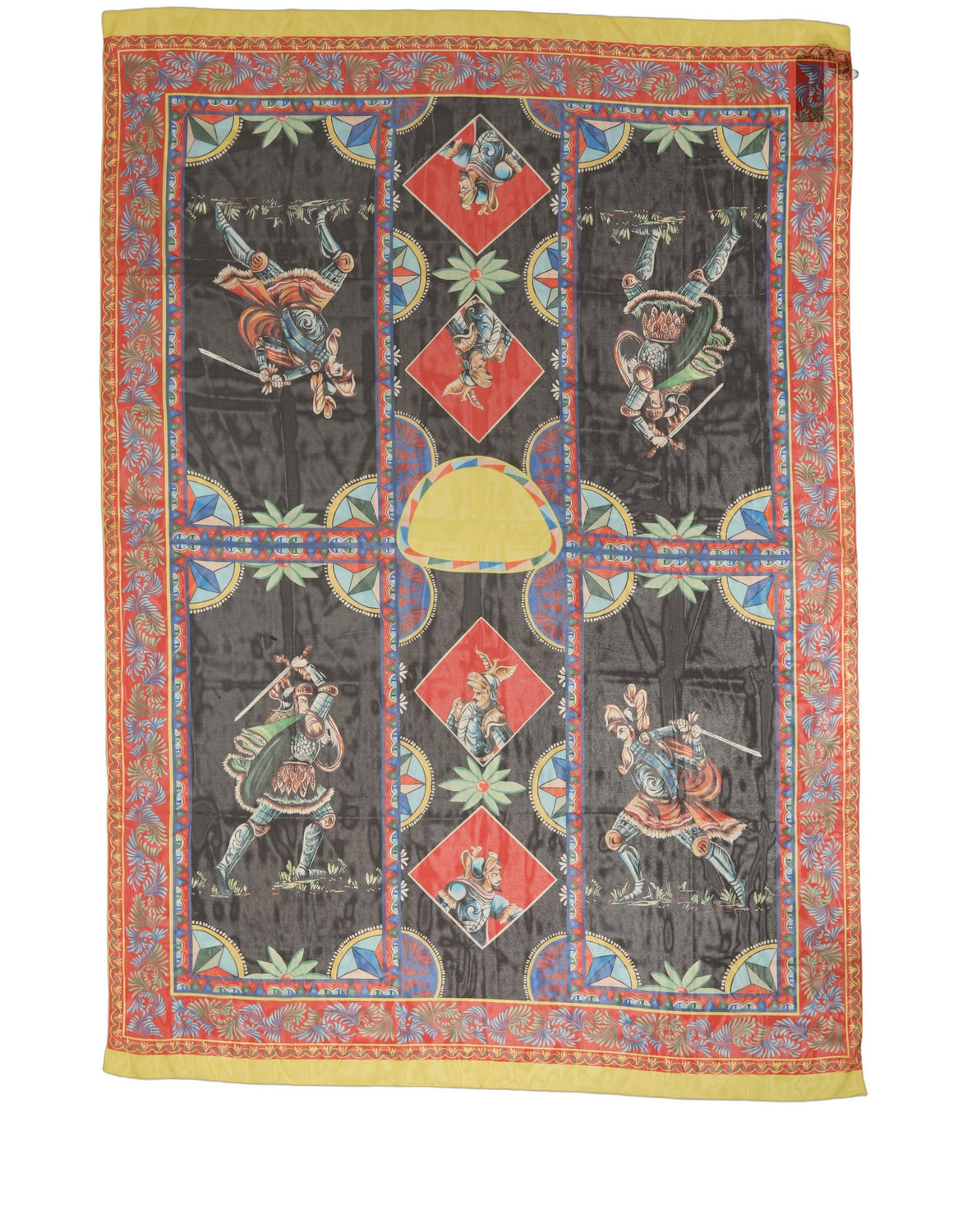 Multicolor Silk Printed Shawl Stole Scarf
