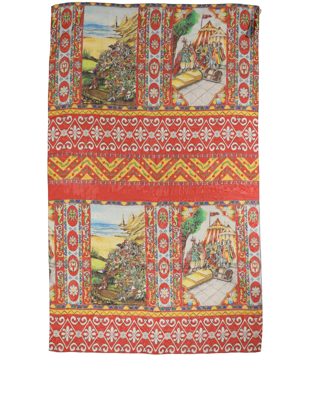 Multicolor Silk Printed Shawl Stole Scarf