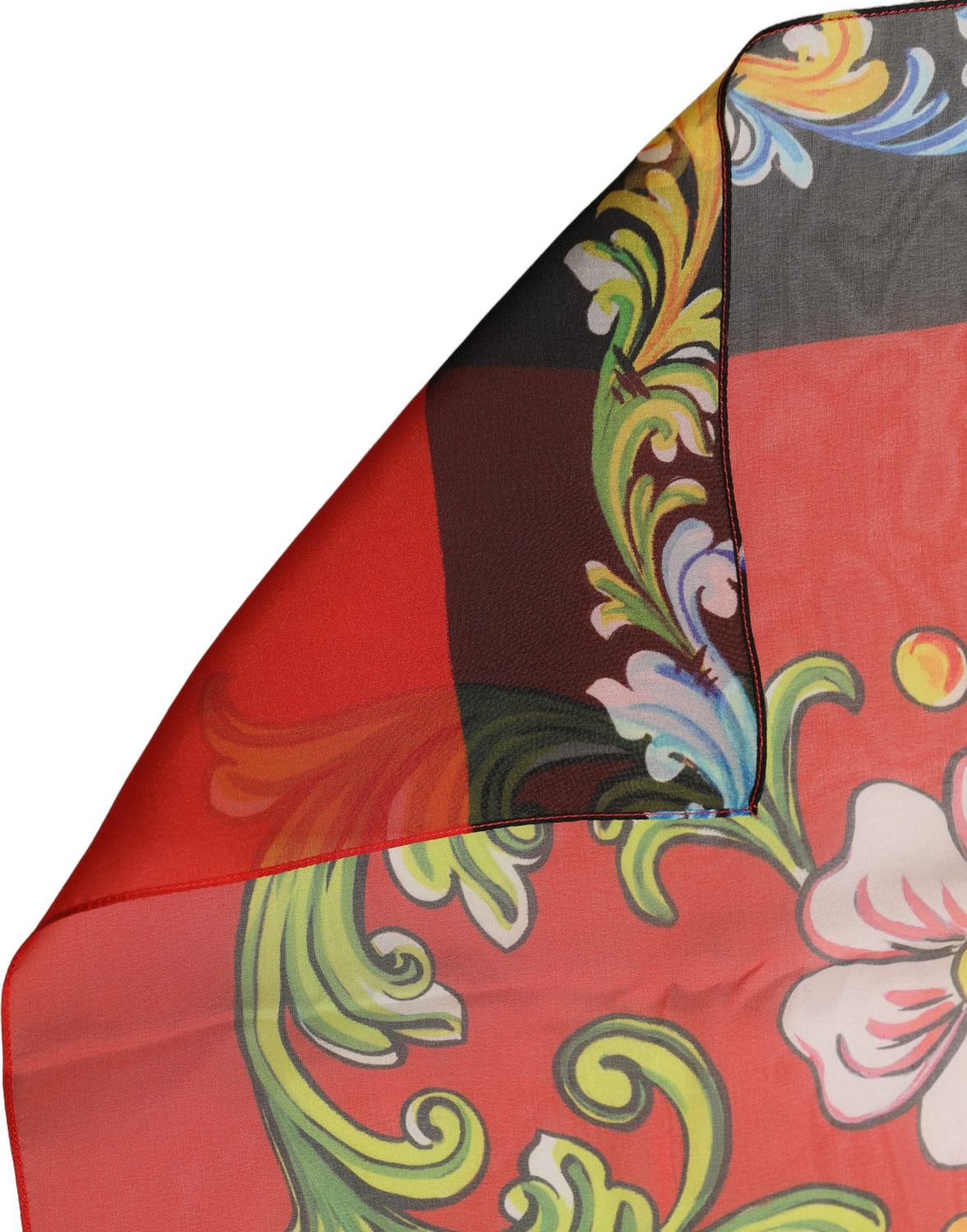 Multicolor Floral Silk Shawl Stole Scarf