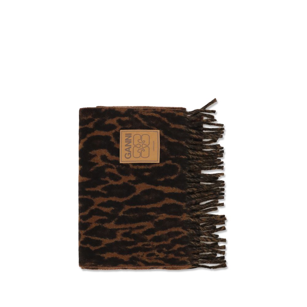 Brown Wool Oves Aries Scarf
