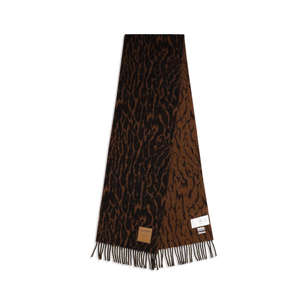 Brown Wool Oves Aries Scarf