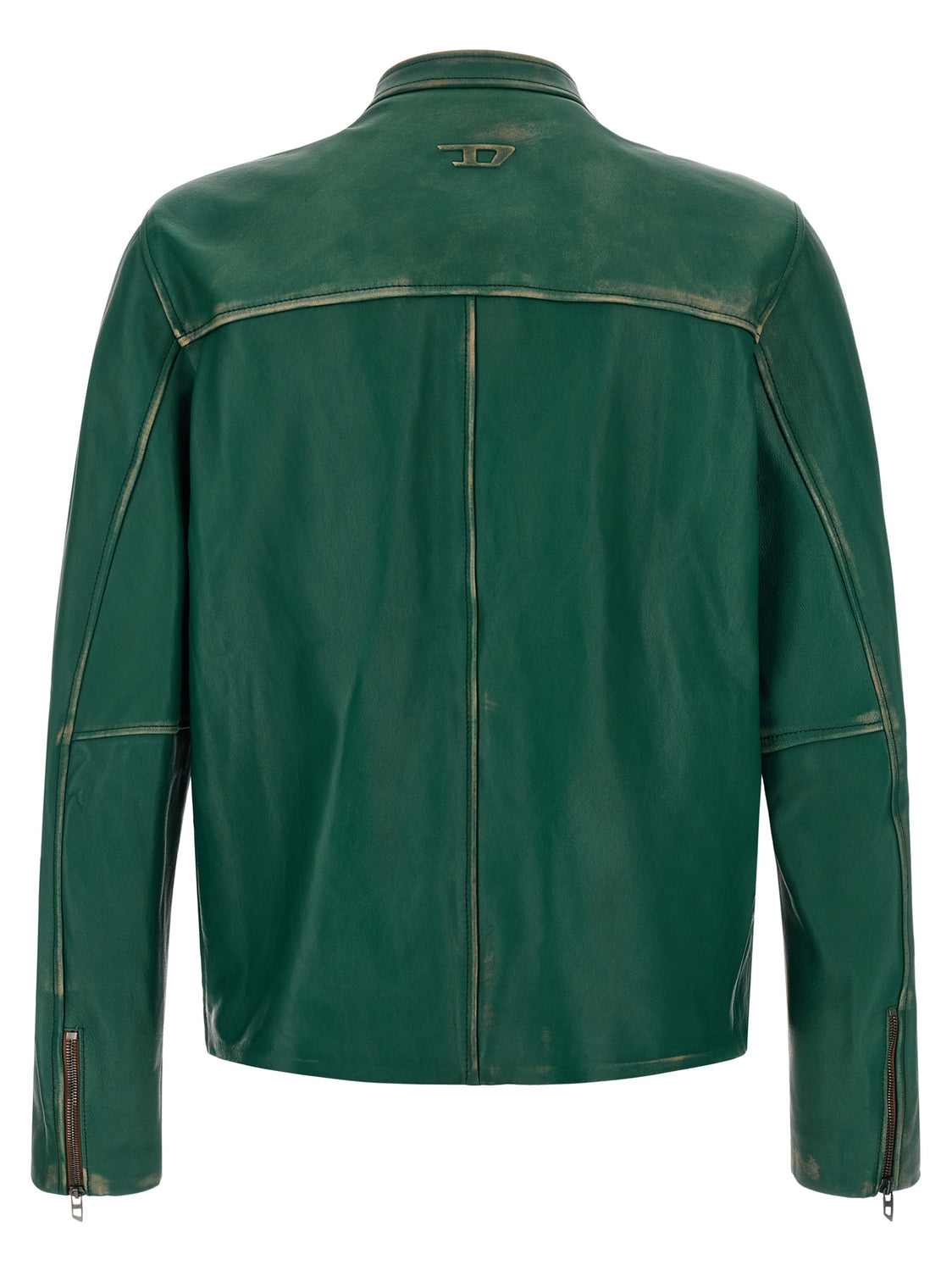 Bicolor Lamb Leather Leather Jacket