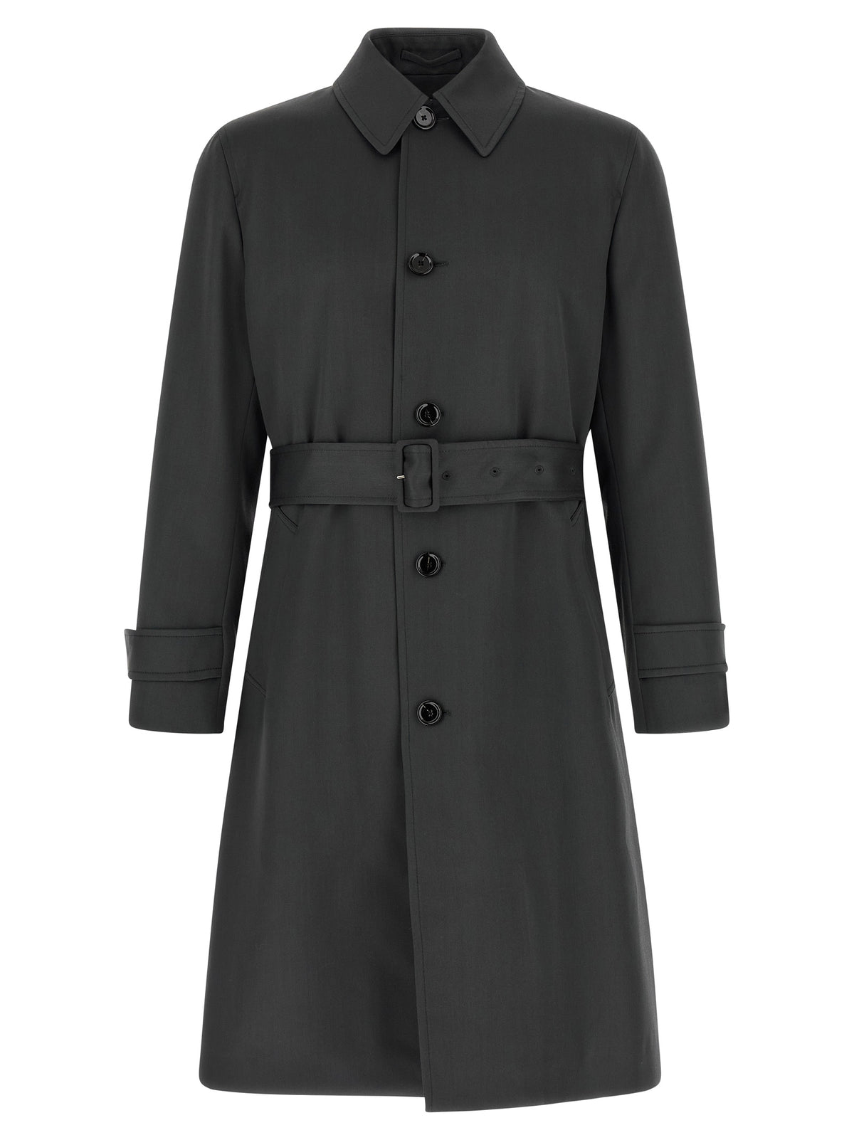 Gray Virgin Wool Coat