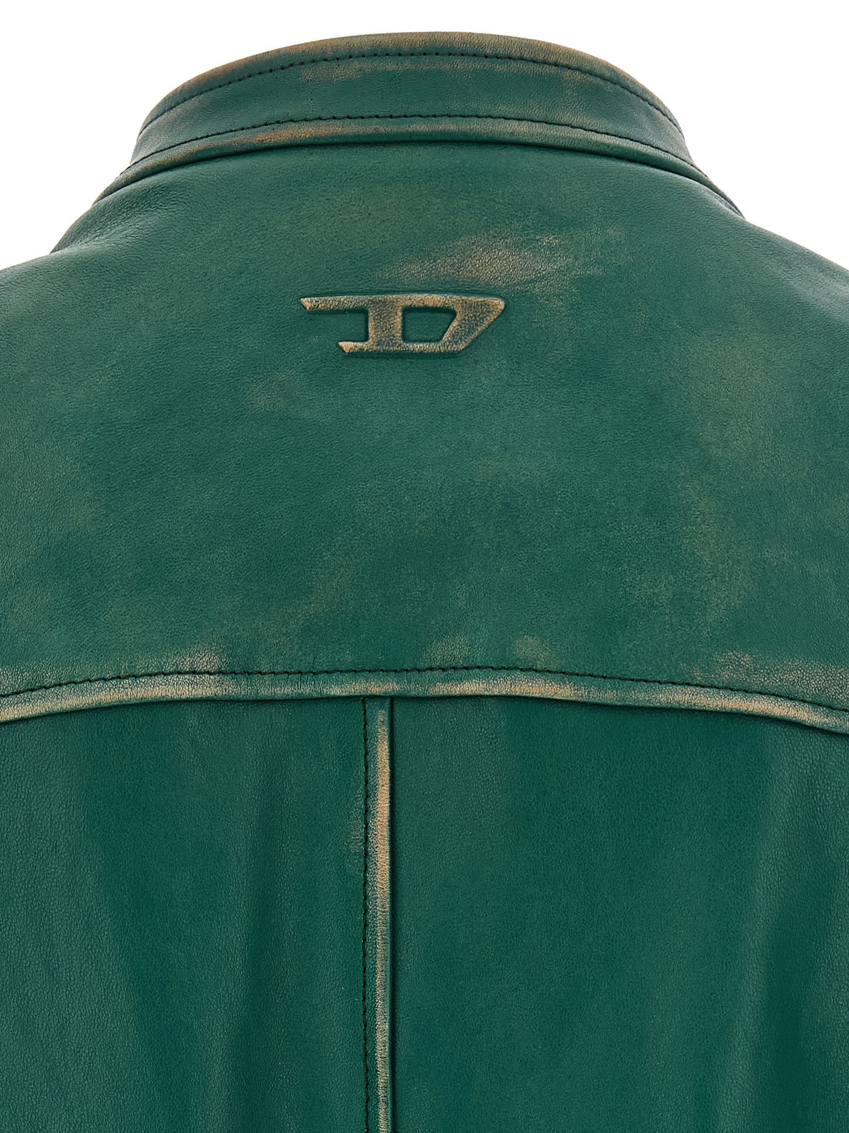Bicolor Lamb Leather Leather Jacket