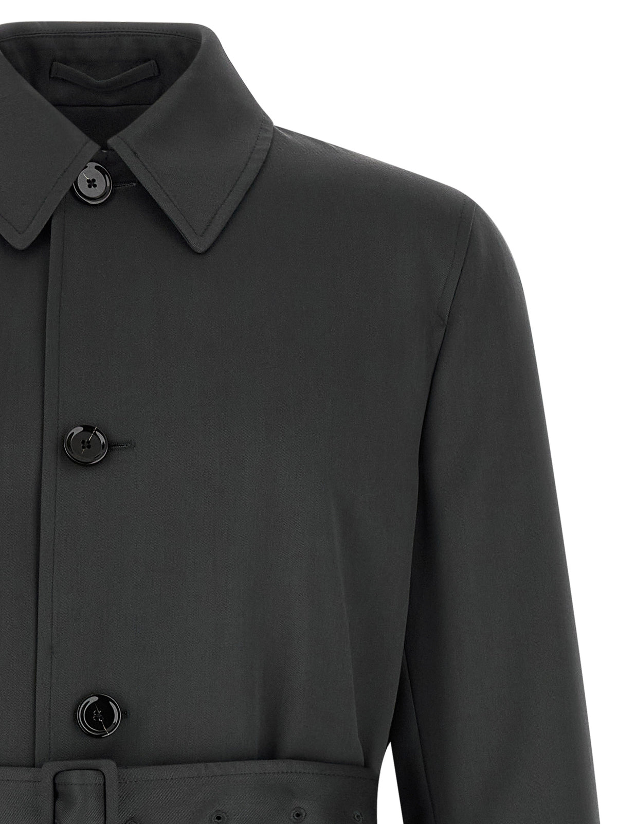 Gray Virgin Wool Coat