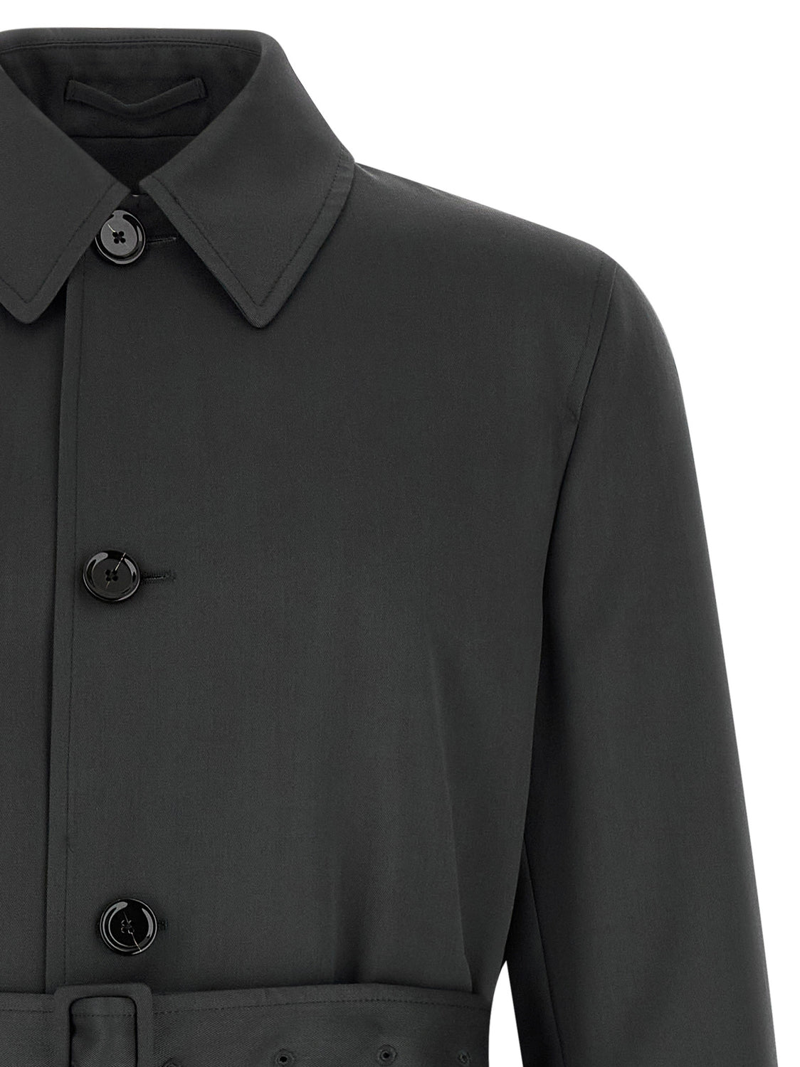 Gray Virgin Wool Coat