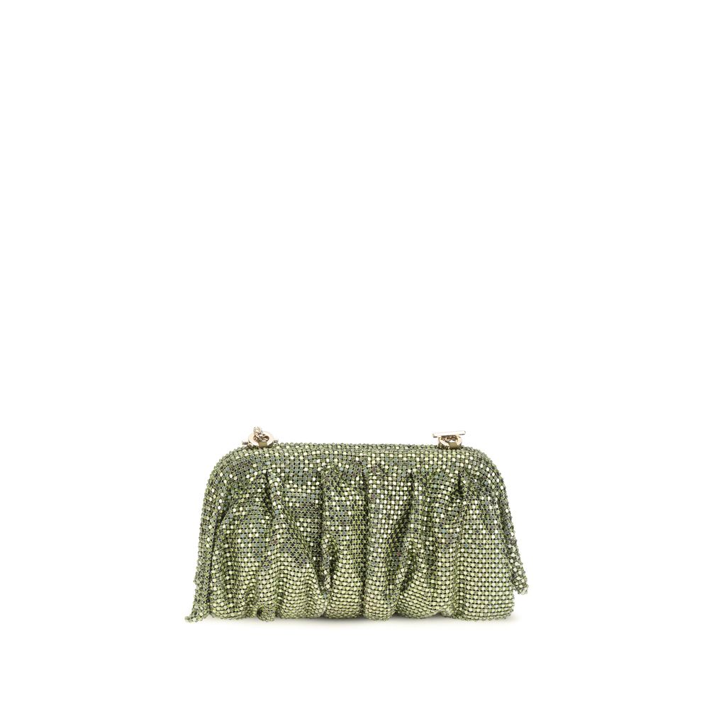 Bicolor Aluminum Clutch Bag