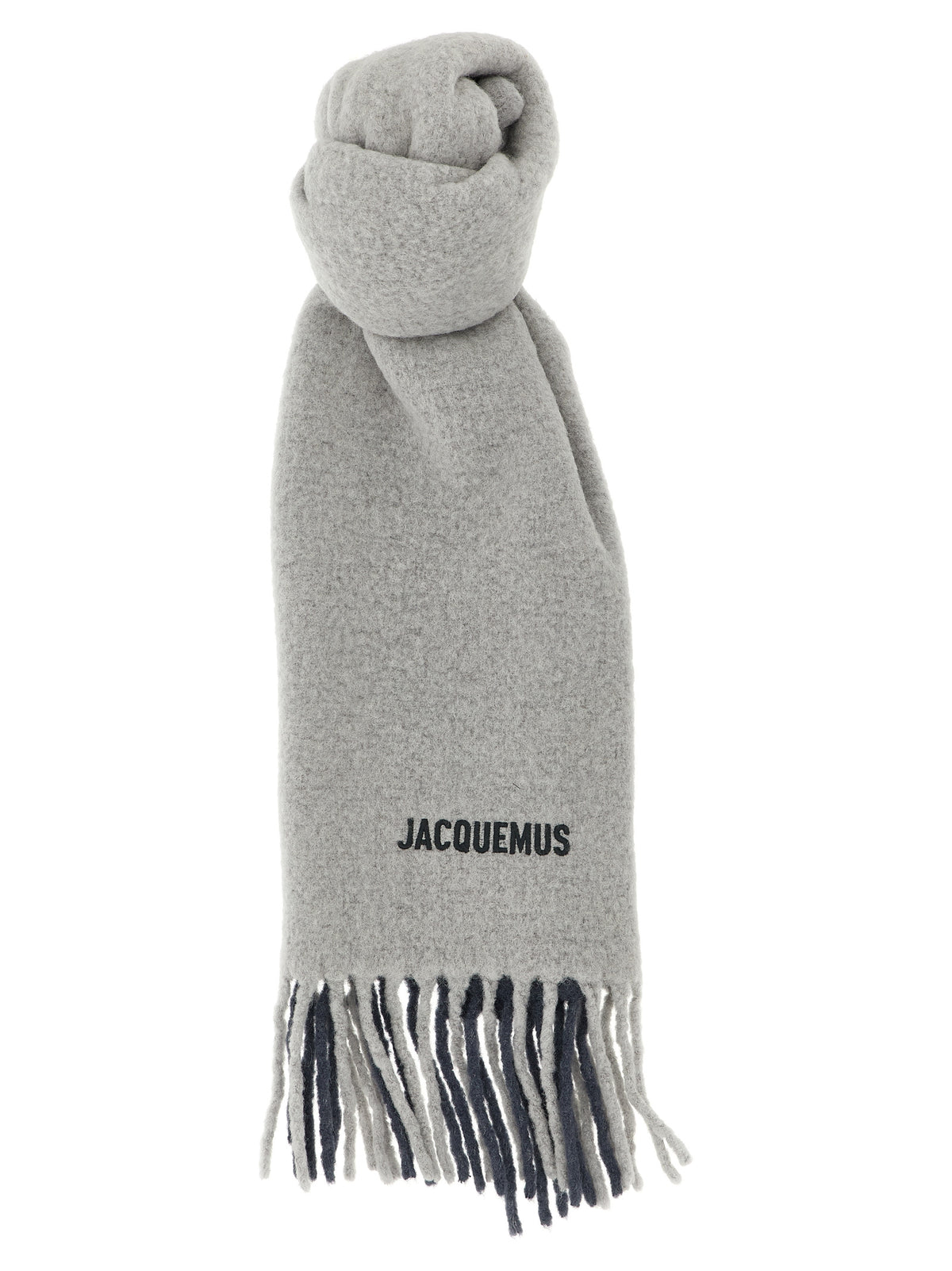 Gray Wool Scarf
