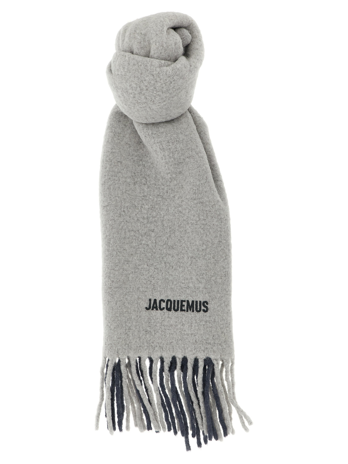 Gray Wool Scarf