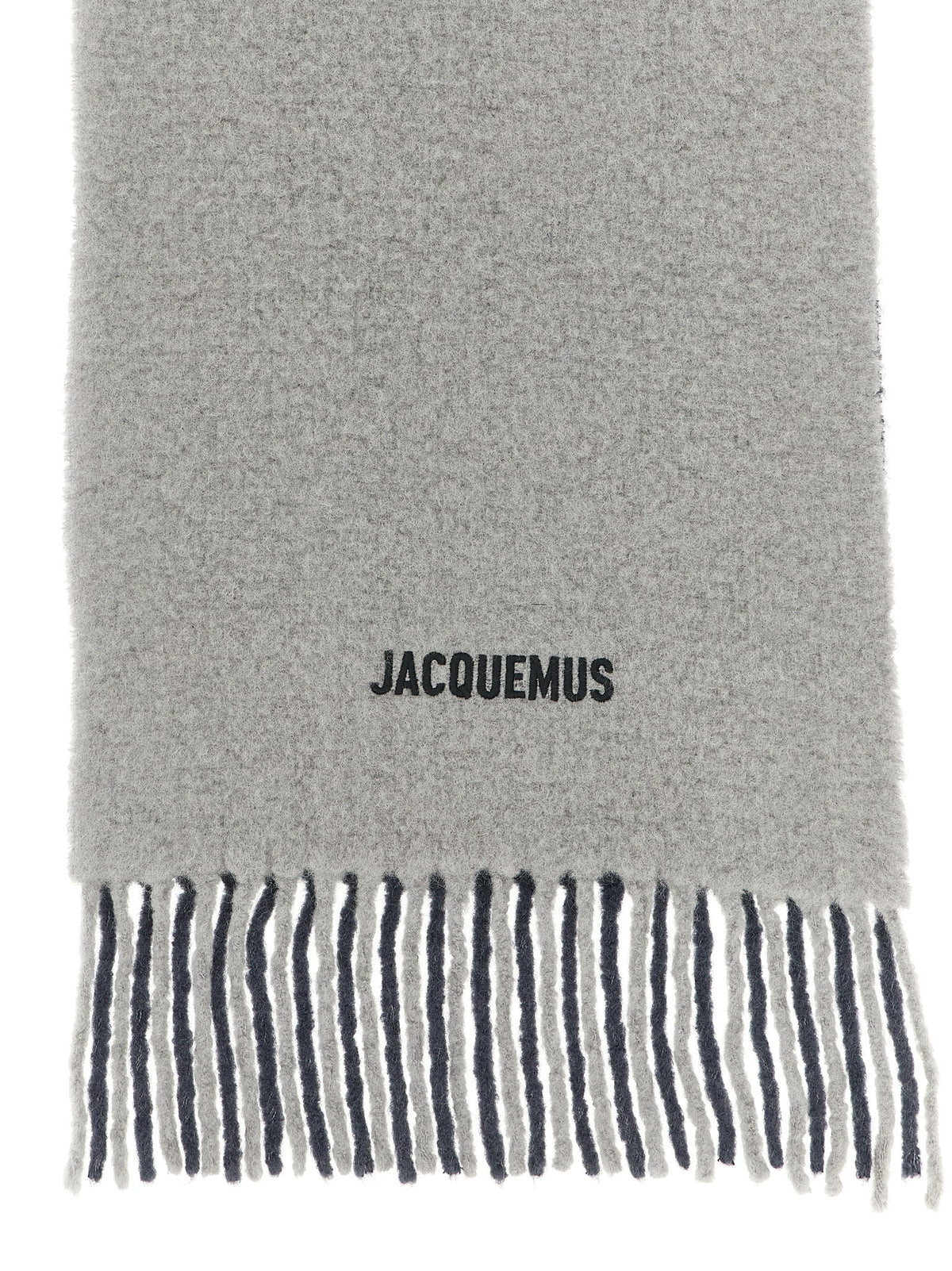 Gray Wool Scarf