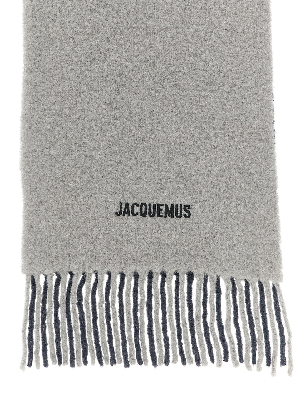 Gray Wool Scarf