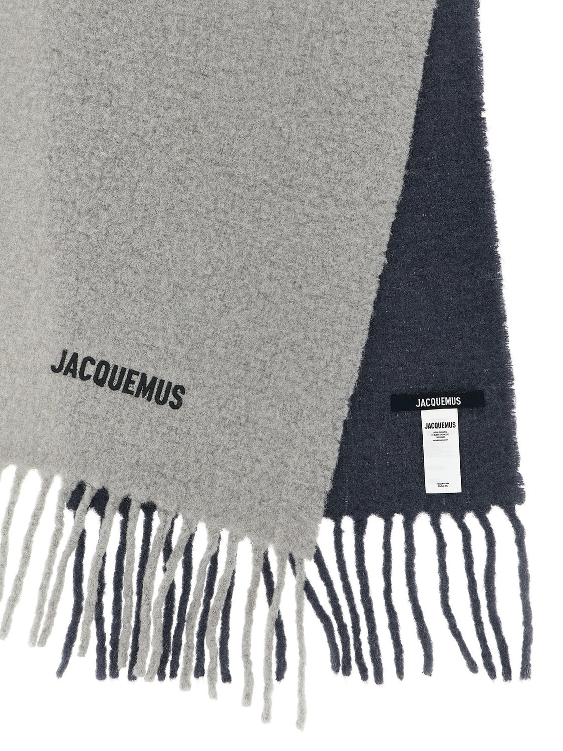 Gray Wool Scarf