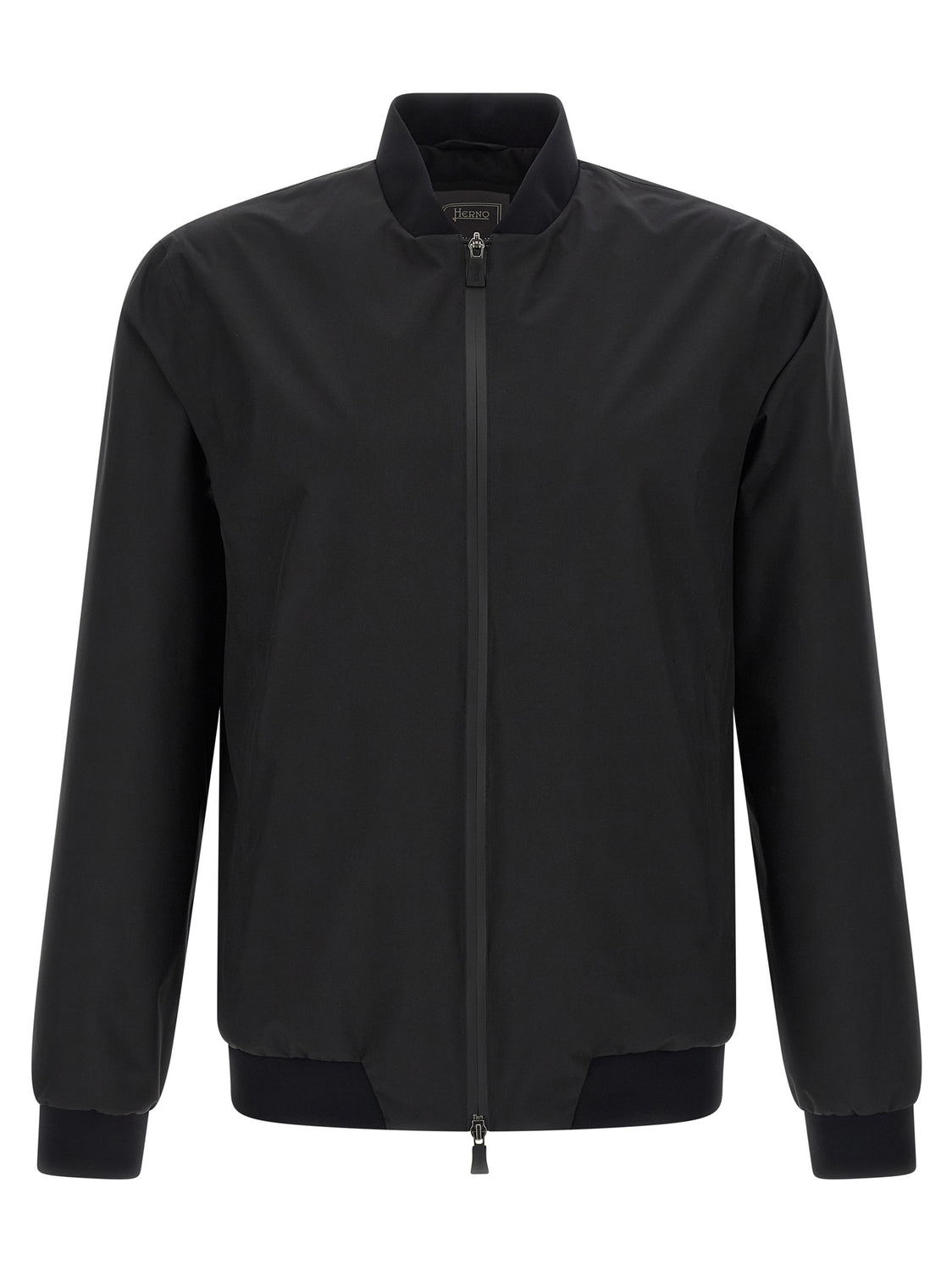 Black Polyester Bomber