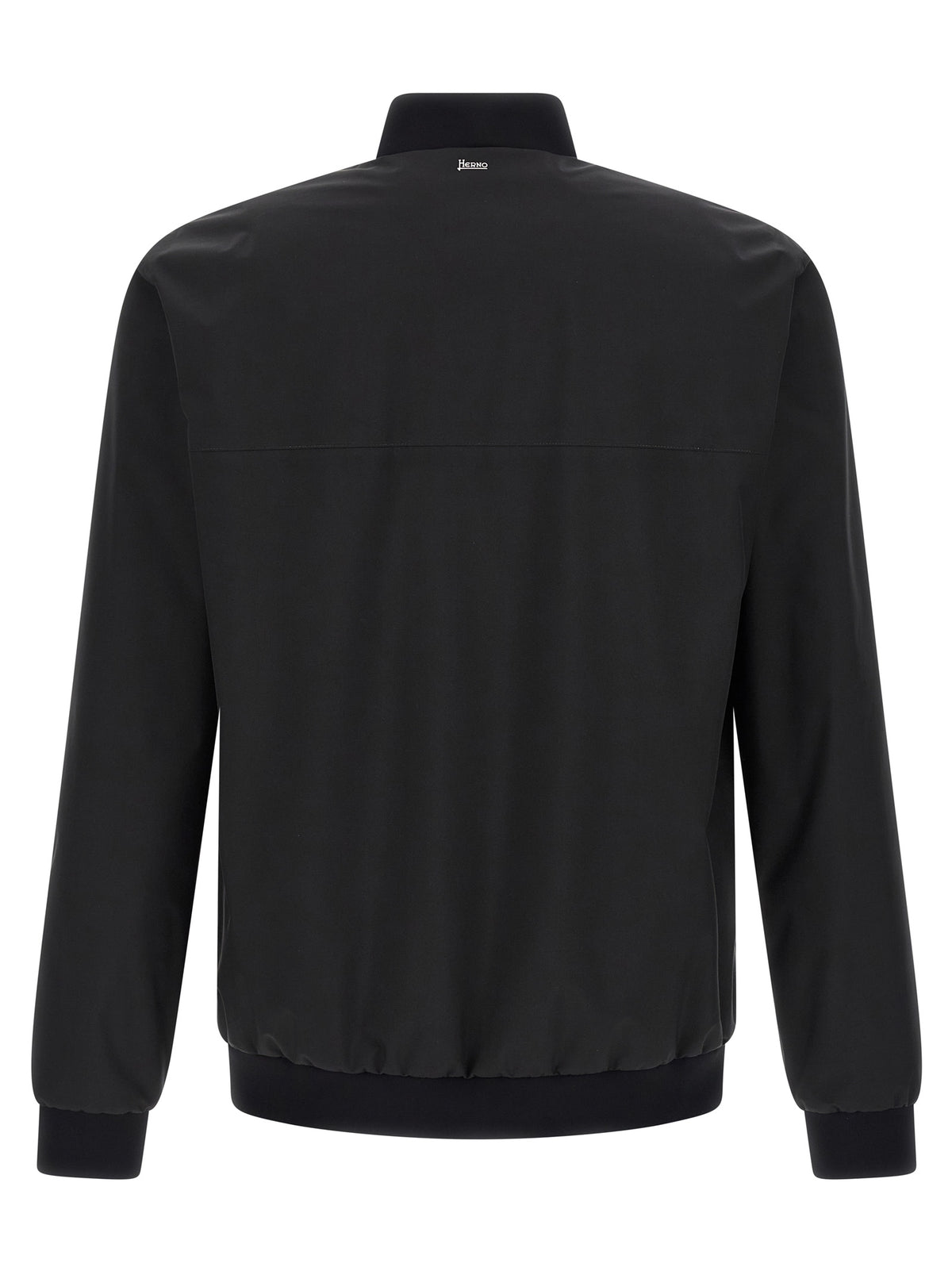 Black Polyester Bomber