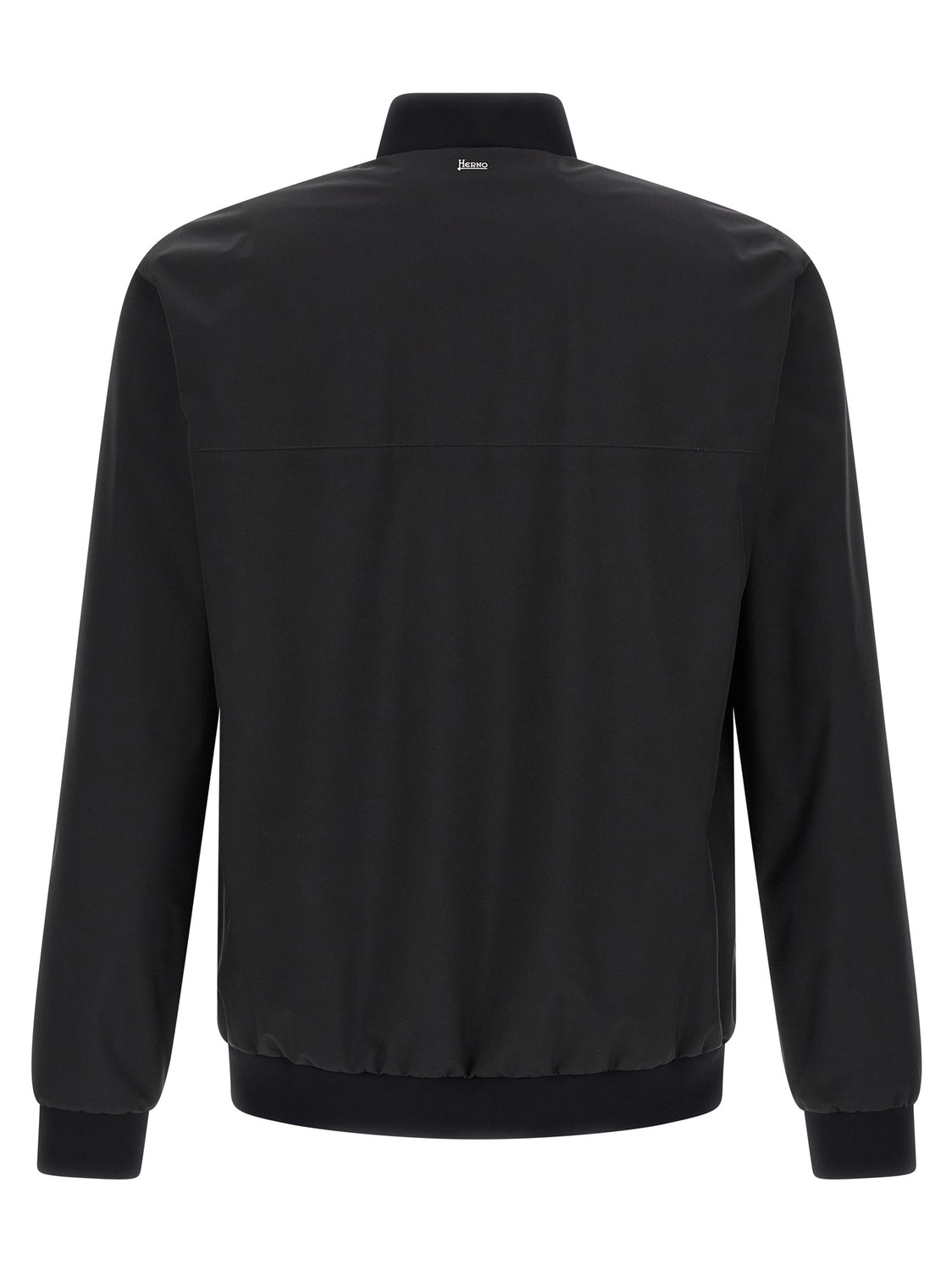 Black Polyester Bomber