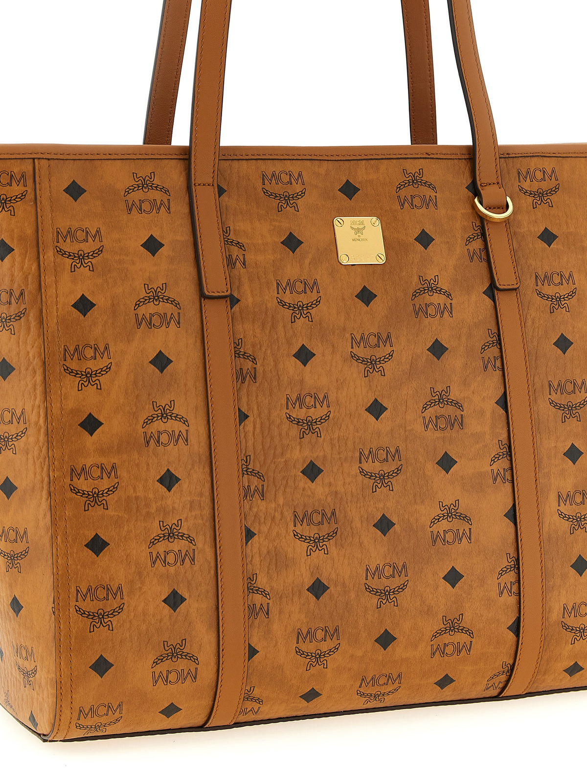Brown Polyethylene Tote Bag