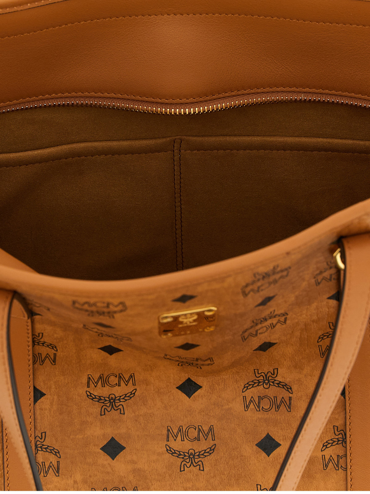 Brown Polyethylene Tote Bag