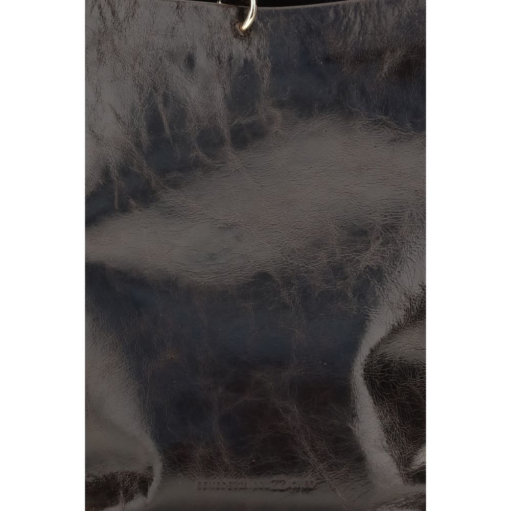 Black Calf Leather Bos Taurus Backet Bag