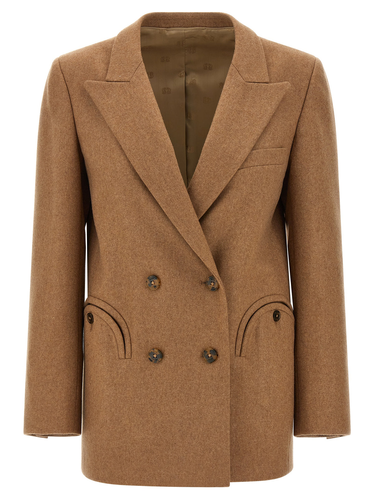 Beige Virgin Wool Blazer