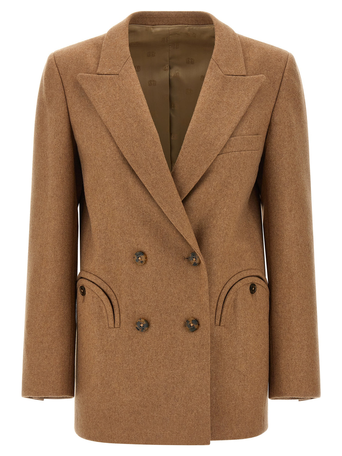 Beige Virgin Wool Blazer