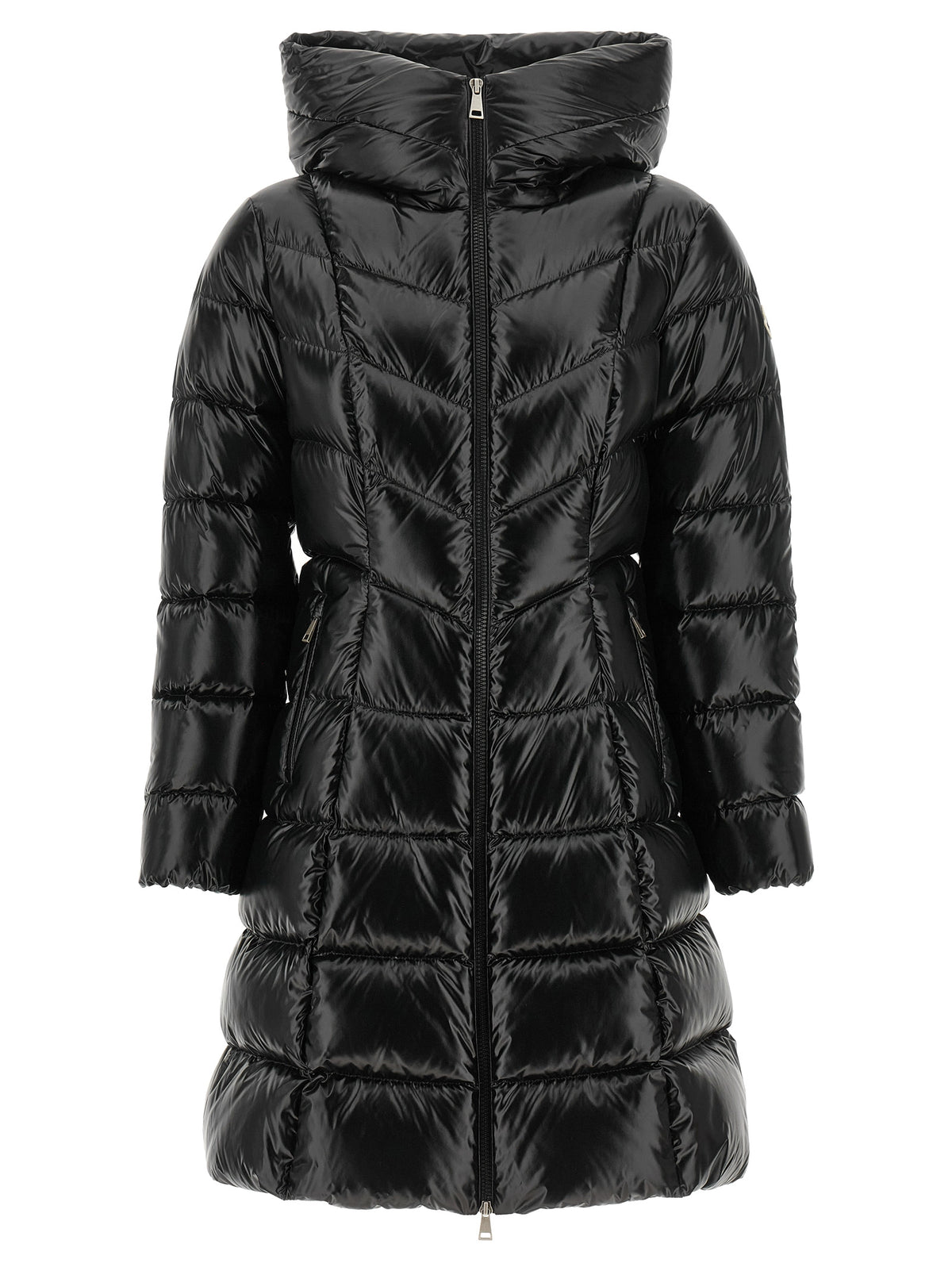 Black Polyamide Full-Length Jacket