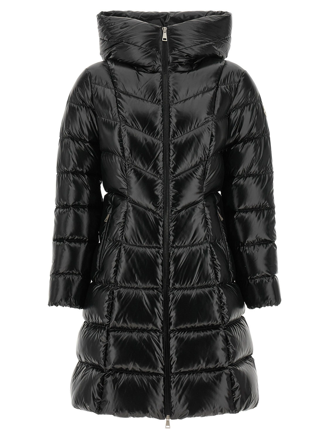 Black Polyamide Full-Length Jacket