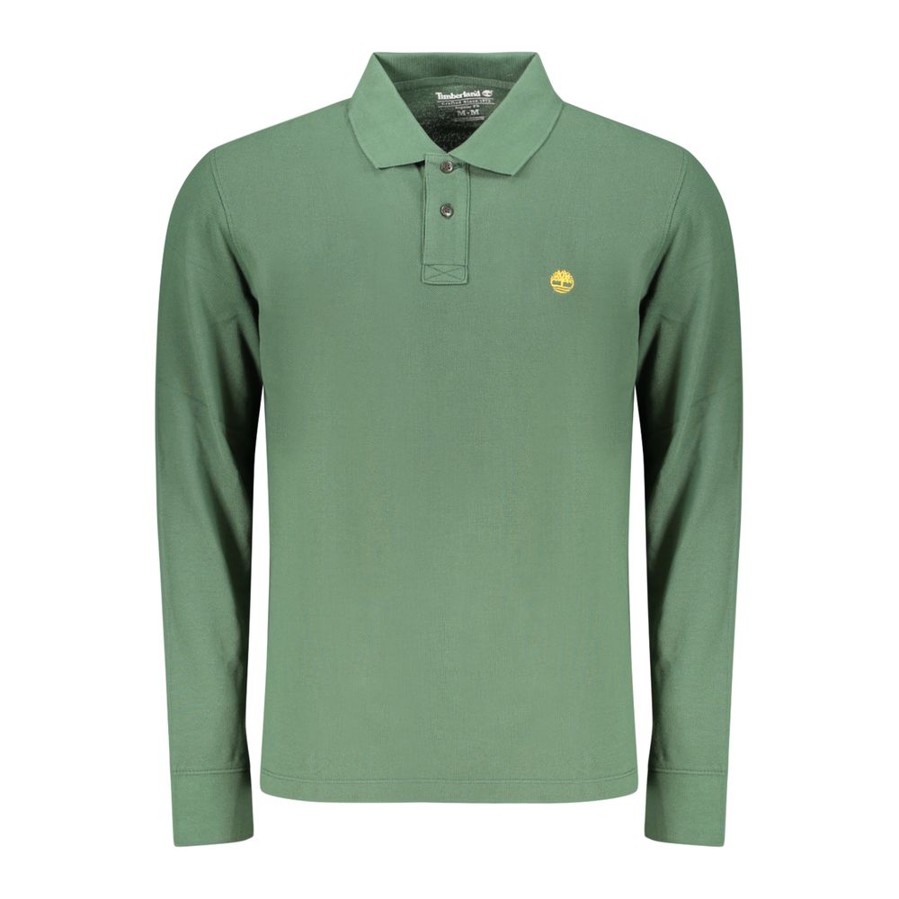 Green Cotton Men's Polo