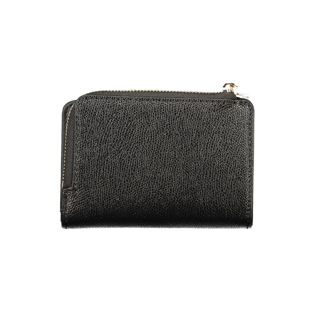 Black Polyurethane Women's Wallet