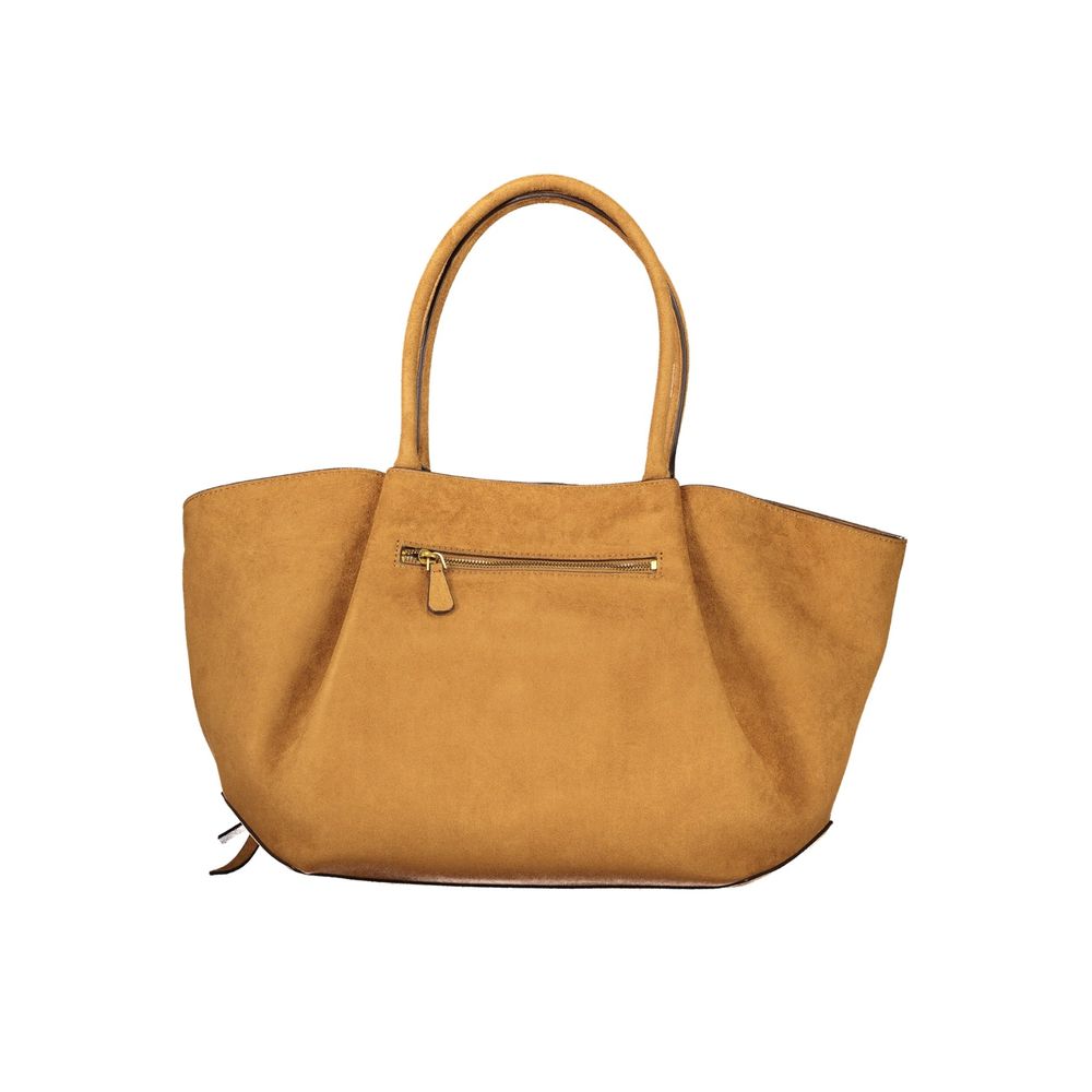 Brown Polyester Women's Bag
