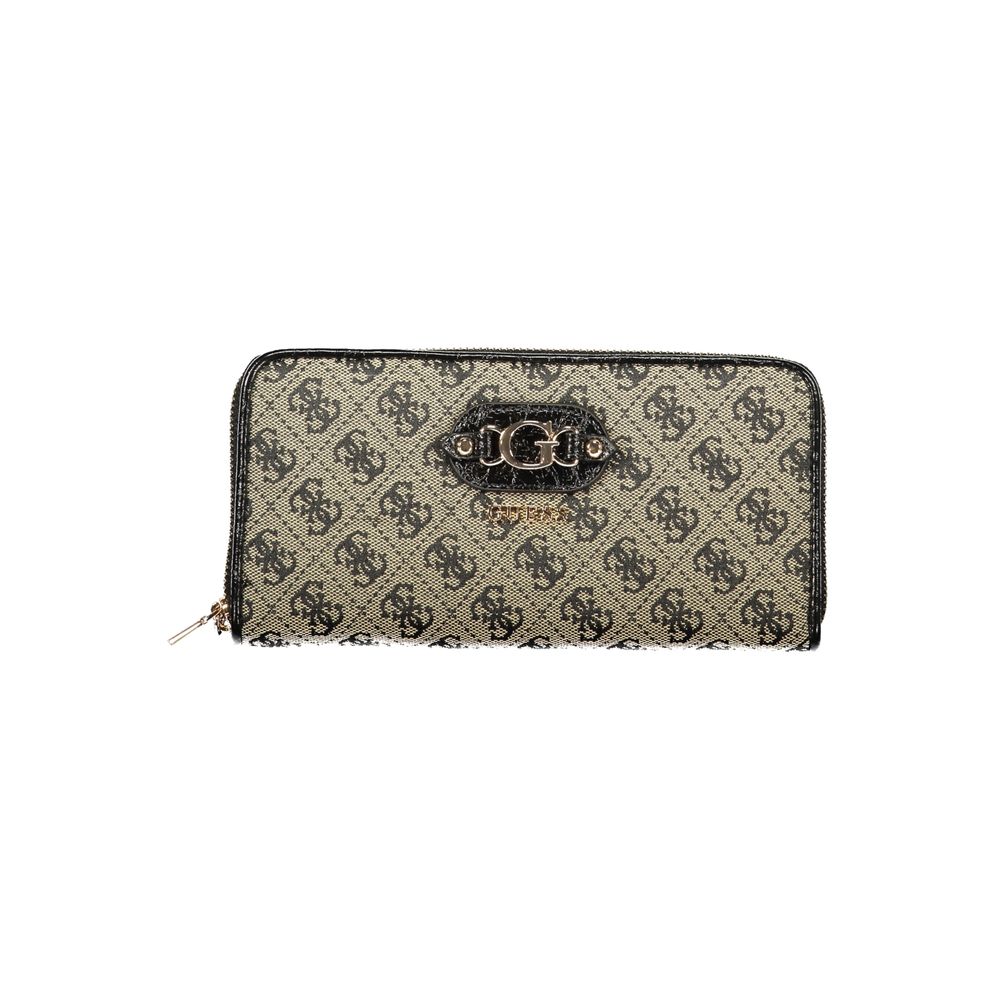 Black Polyester Women's Wallet