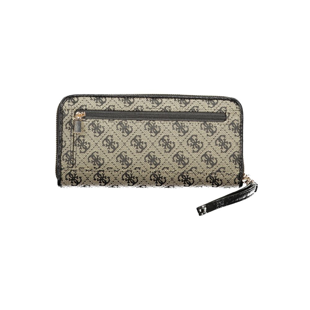 Black Polyester Women's Wallet