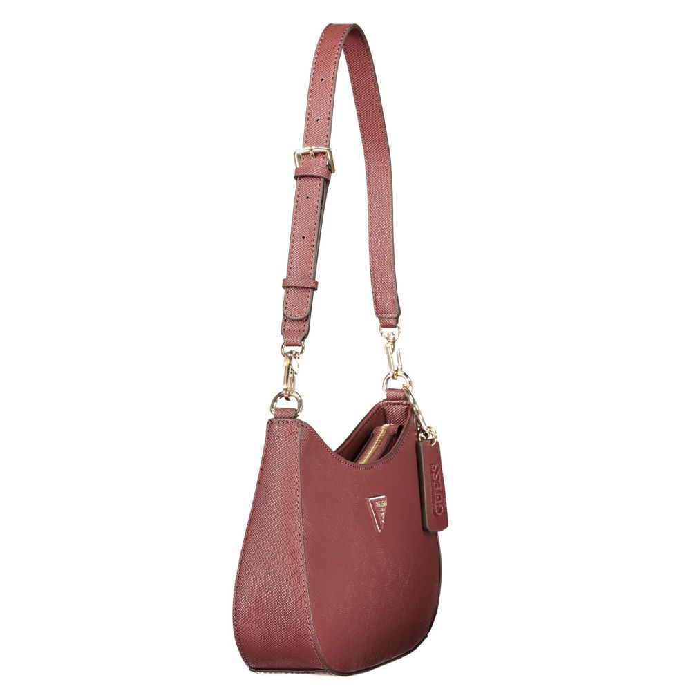 Brown Polyurethane Women's Bag