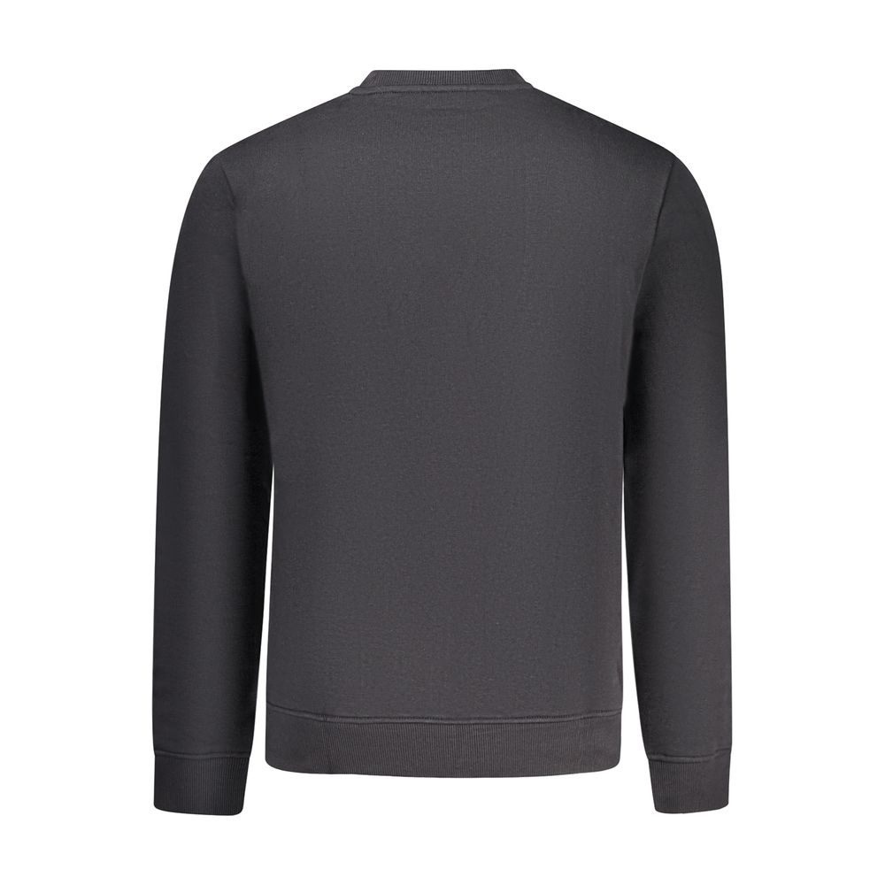 Black Cotton Men's Sweatshirt