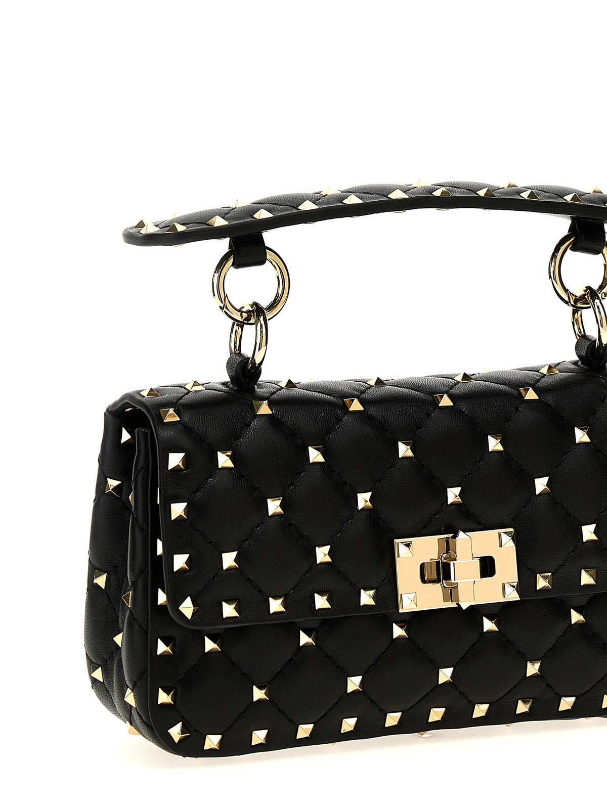 Black Lamb Leather Handbag