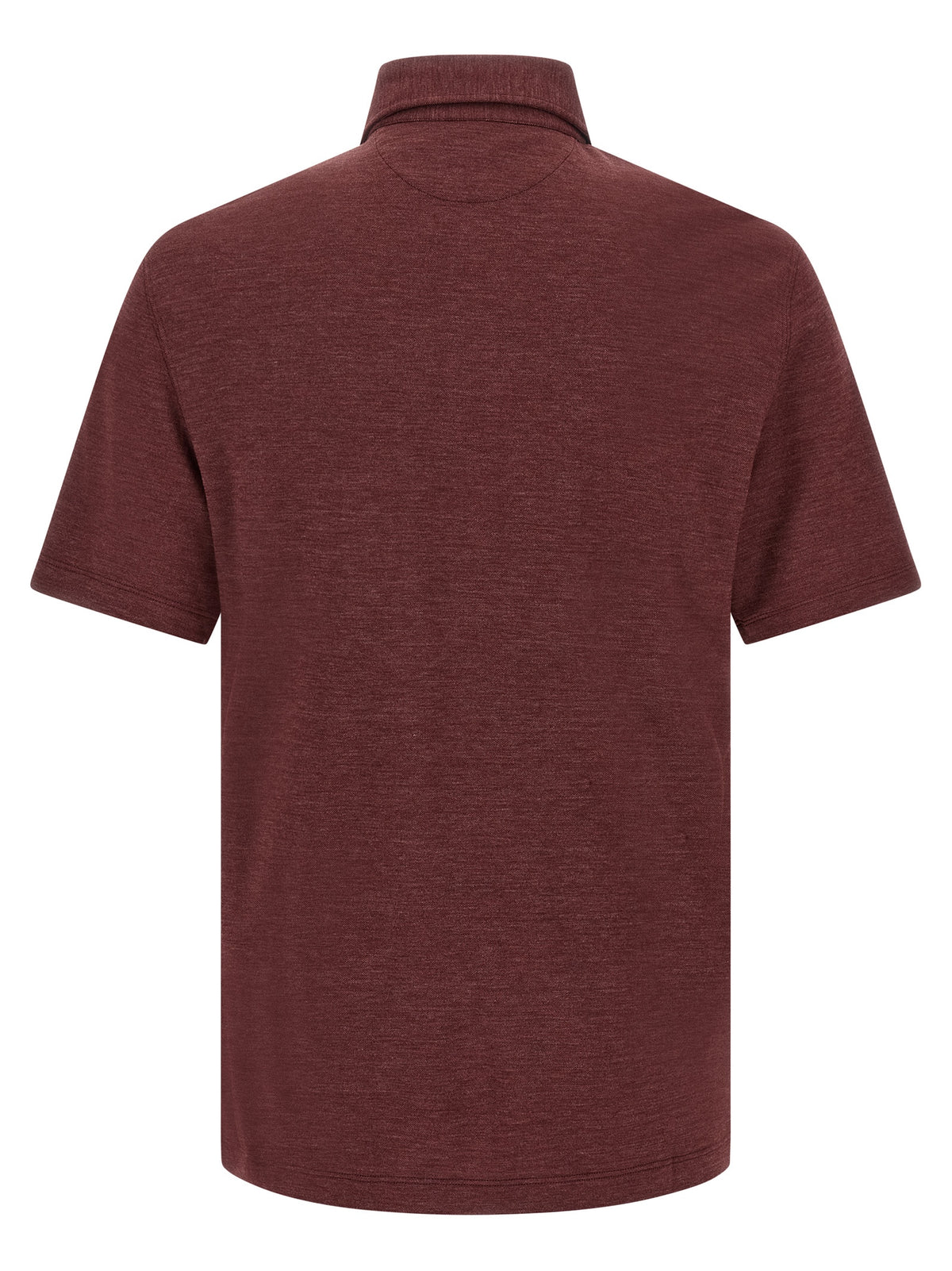 Bordeaux Virgin Wool Polo Shirt