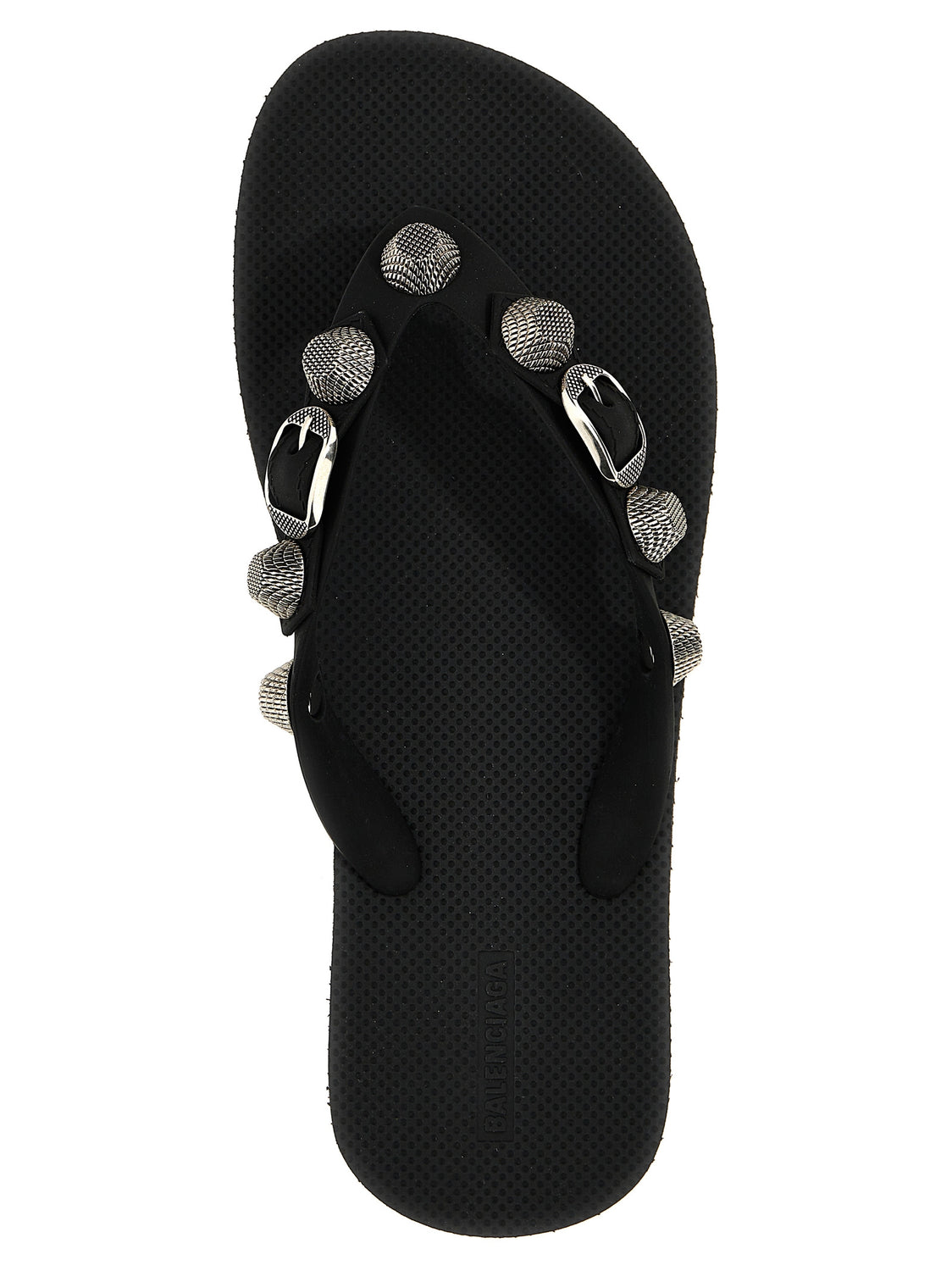 Black Rubber Slides