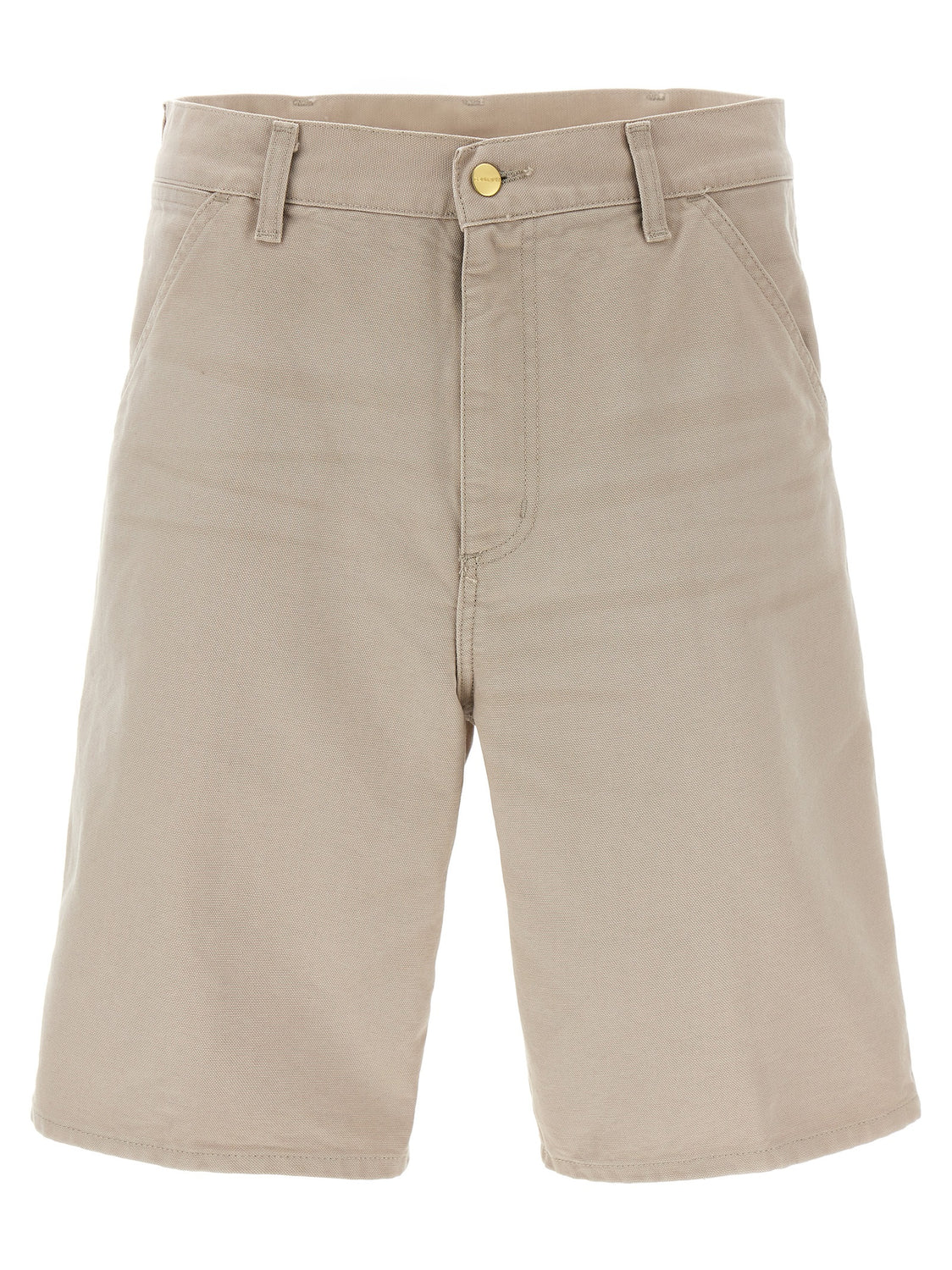 Beige Organic Cotton Bermuda Shorts