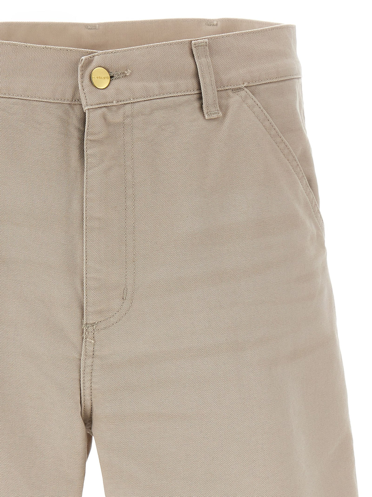 Beige Organic Cotton Bermuda Shorts
