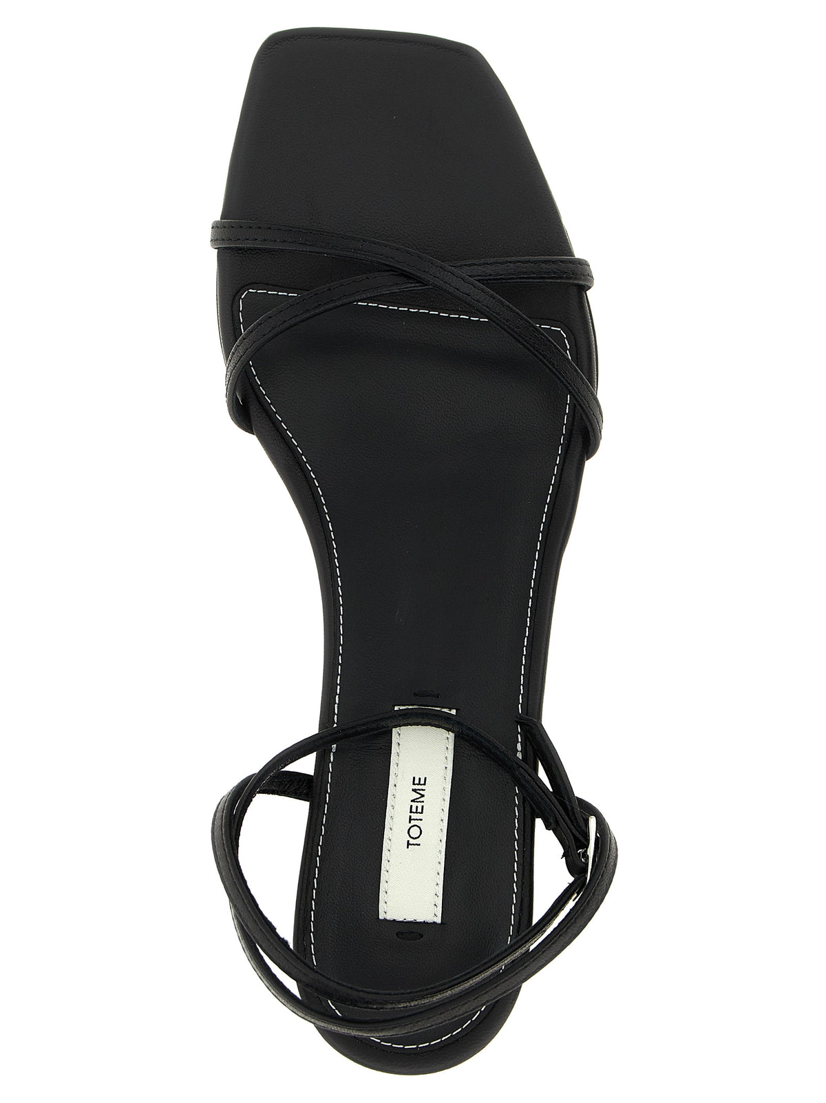 Black Leather Mid Heel Pumps