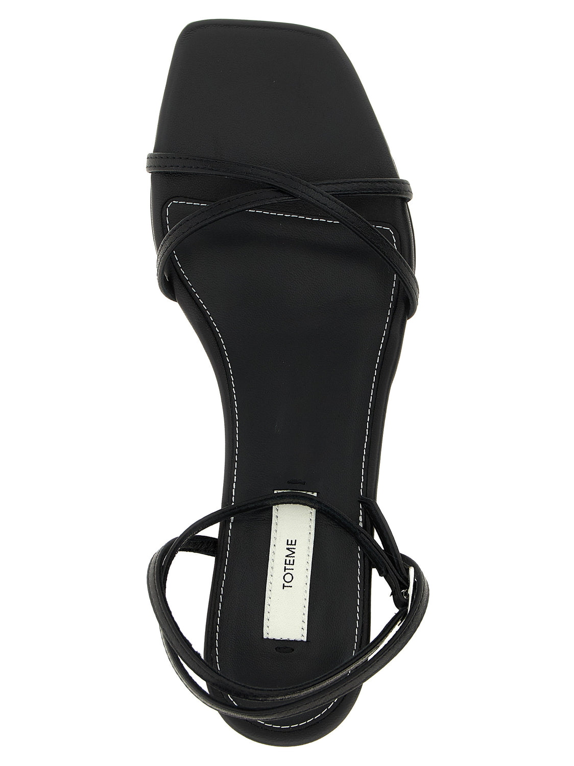 Black Leather Mid Heel Pumps