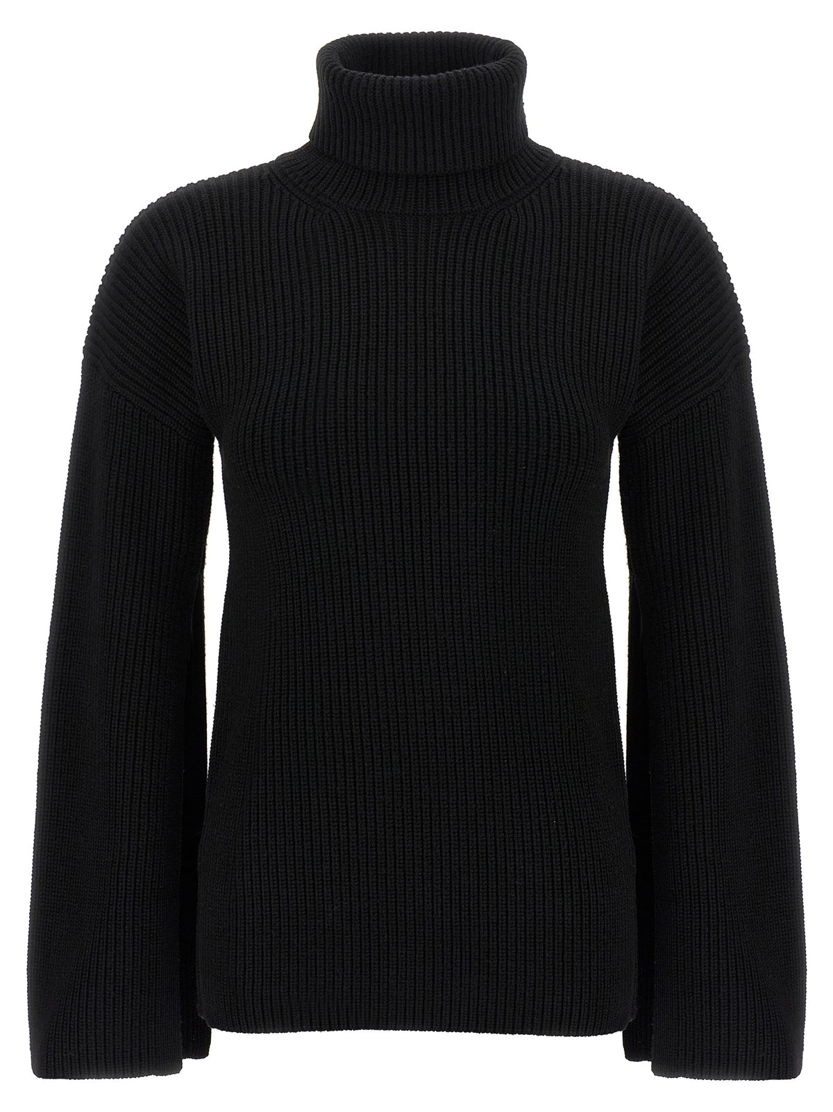 Black Wool Cardigan