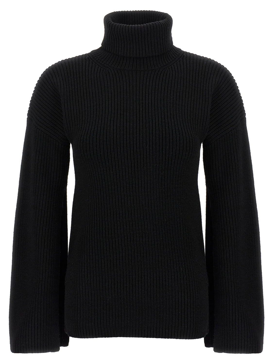 Black Wool Cardigan