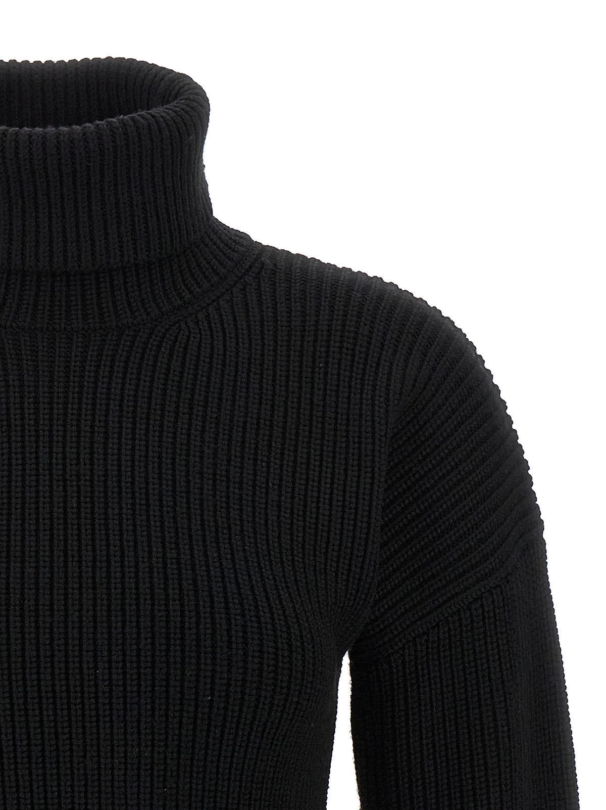 Black Wool Cardigan
