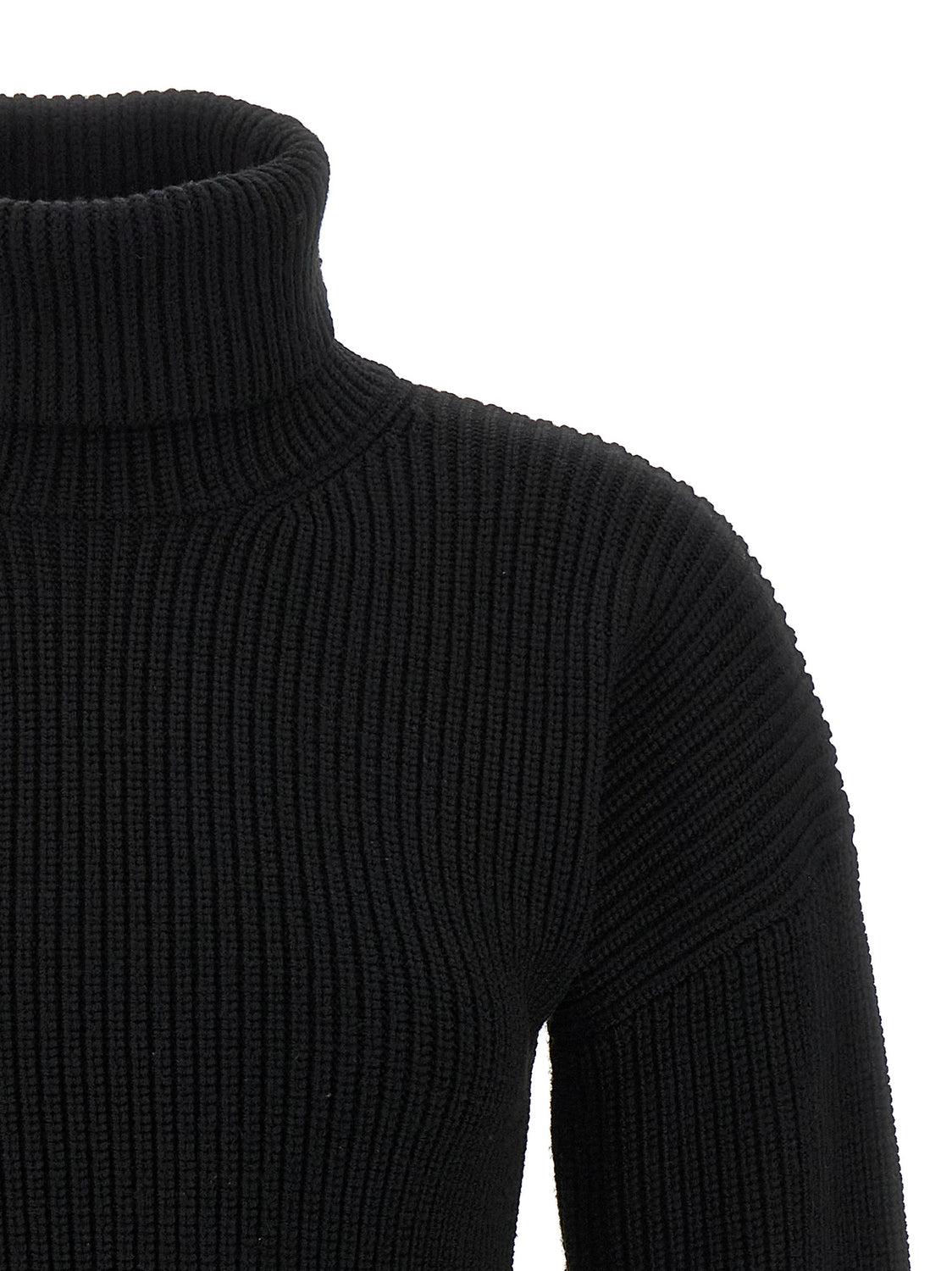Black Wool Cardigan
