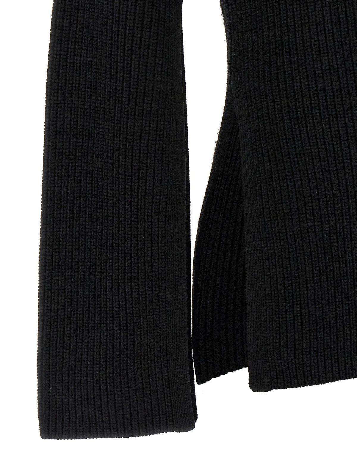 Black Wool Cardigan