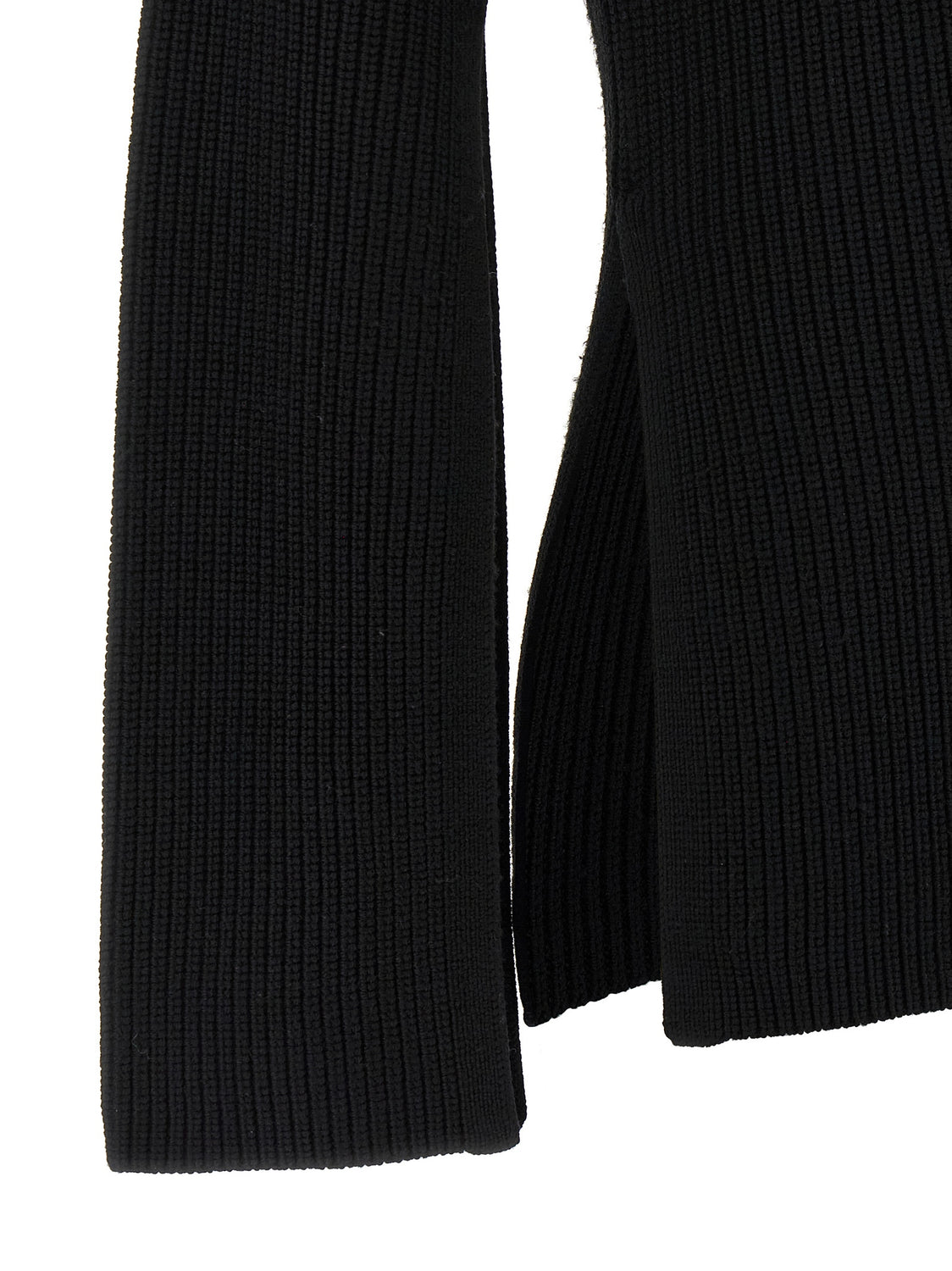 Black Wool Cardigan