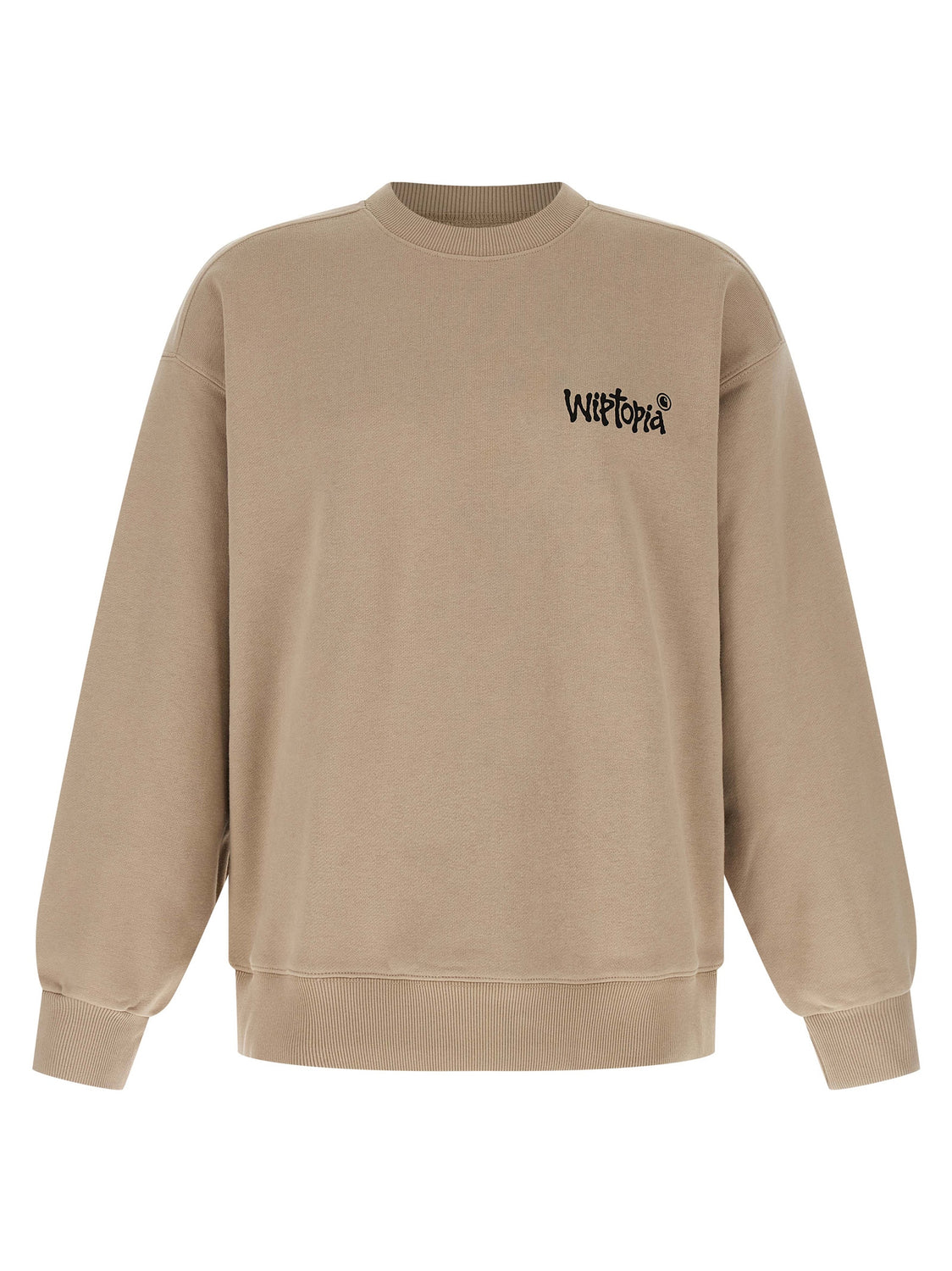 Beige Cotton Sweatshirt