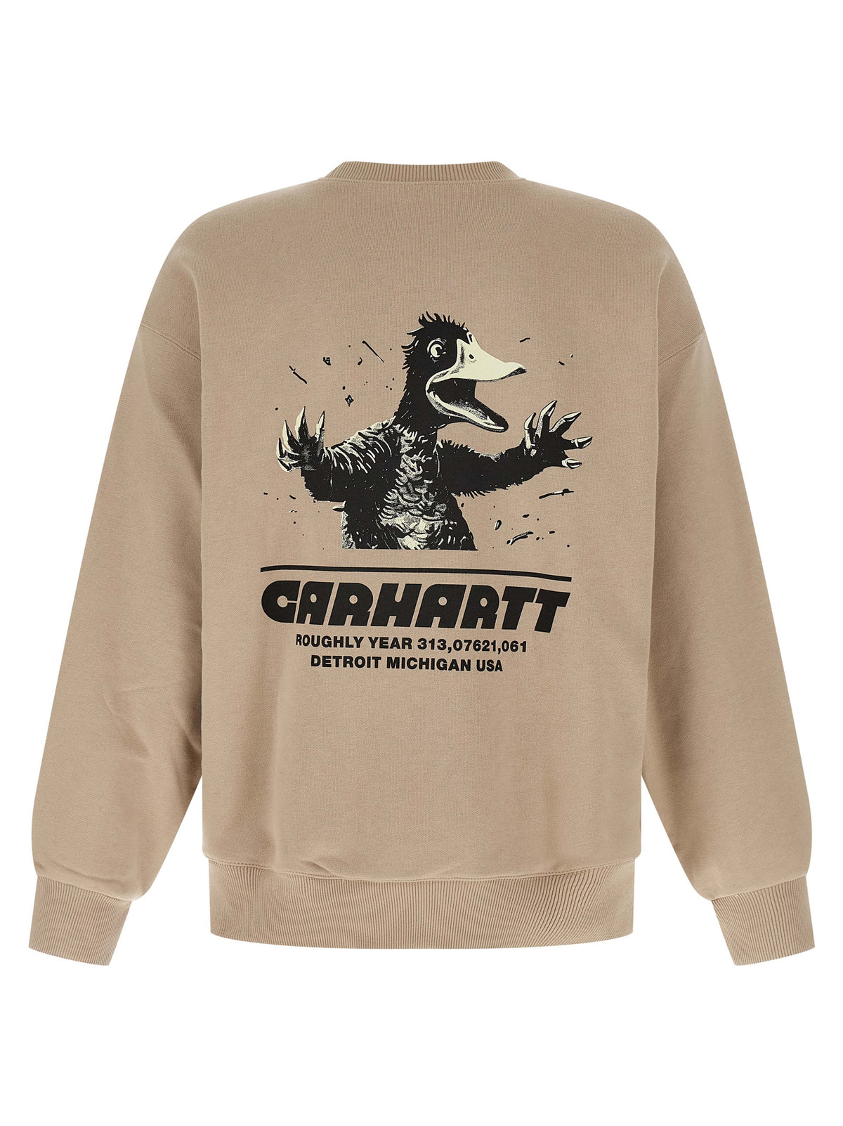 Beige Cotton Sweatshirt